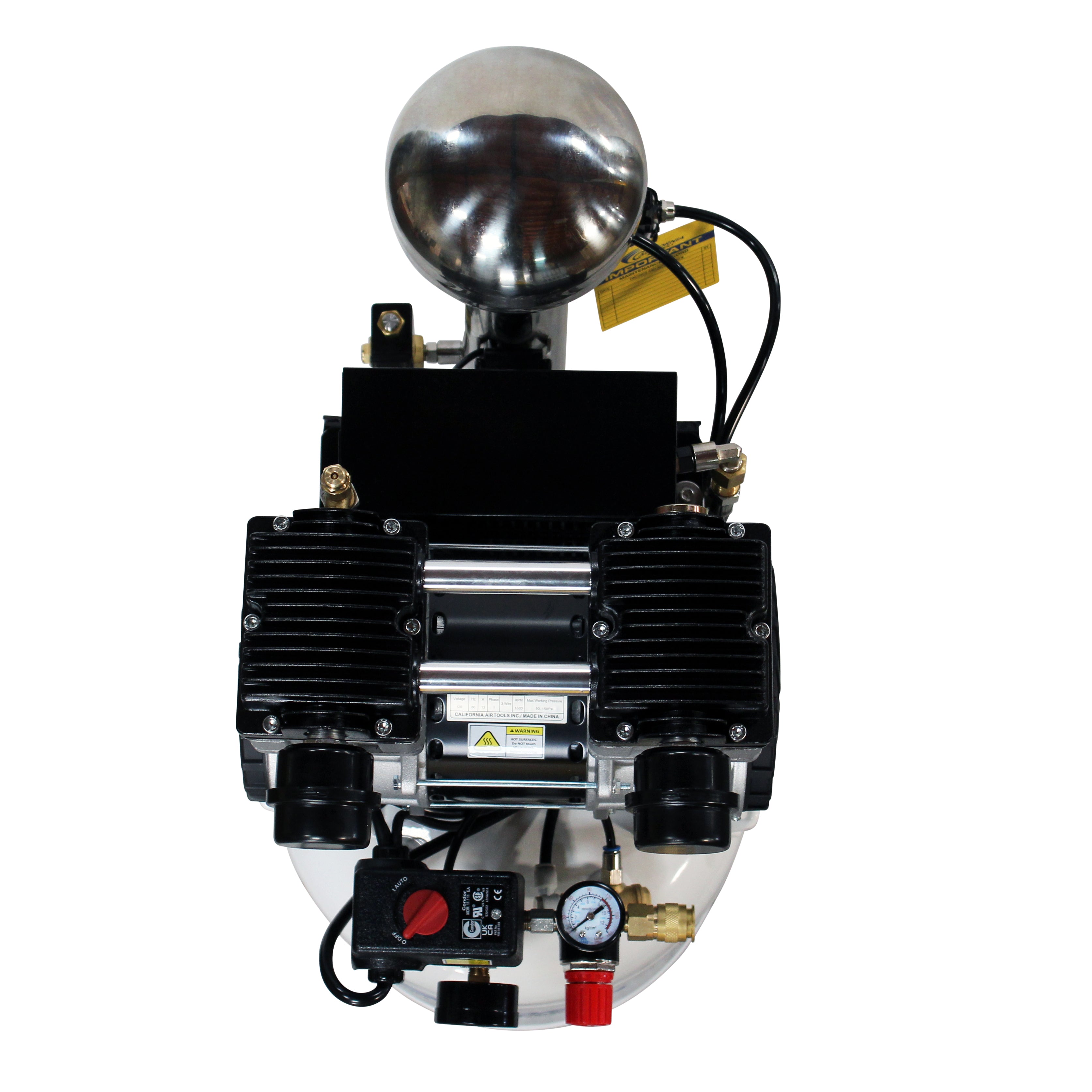 California Air Tools 2.0 Hp, 10.0 Gal. Steel Tank Ultra Quiet & Oil-Free Air Compressor with Air Drying System