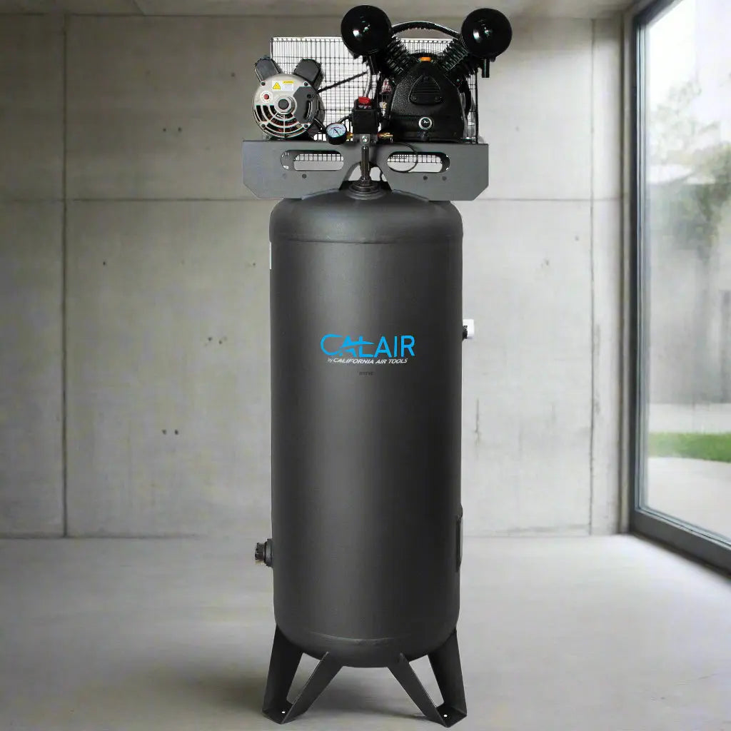 3.7 hp | 60 Gallon | One-Stage Oil-Lubricated Belt Driven Air Compress ...