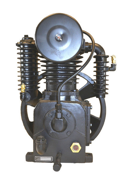 Castair C1 Two-Stage Air Compressor Pump — 5 HP, 22 CFM, 2-Cylinder In-Line