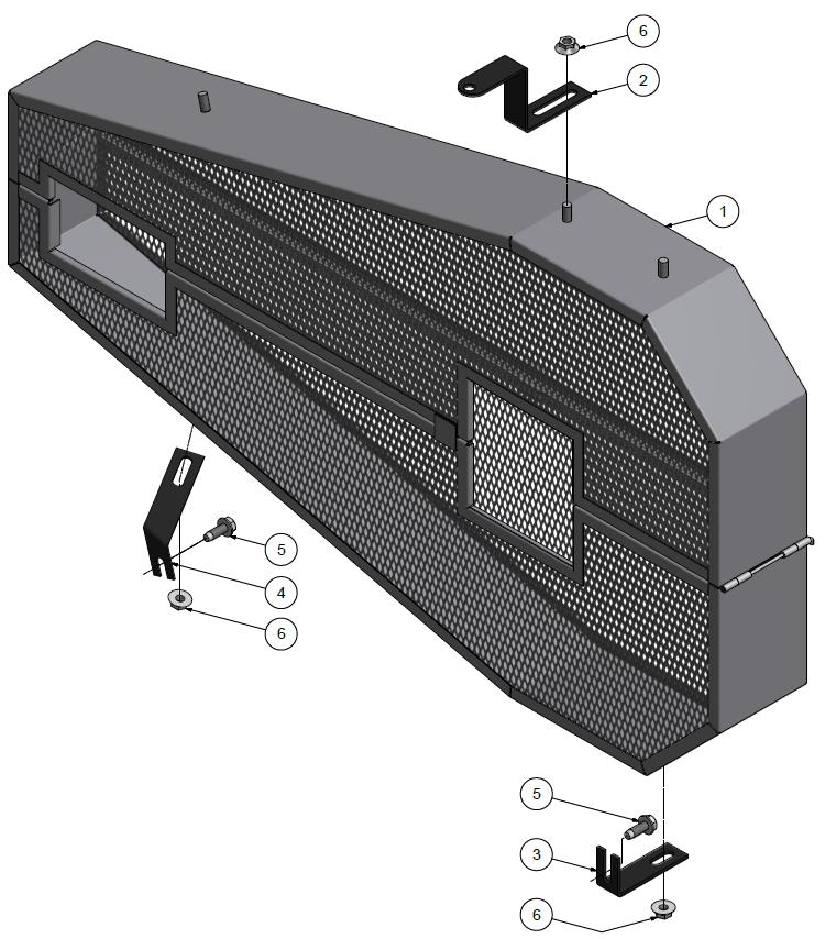 Belt Guard - Engine Driven (Guard Only - No Brackets) - 304CAE120