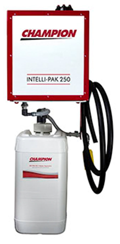 Champion Intelli-PAK 250 wall mounted oil water separator with cartridge and drain hoses
