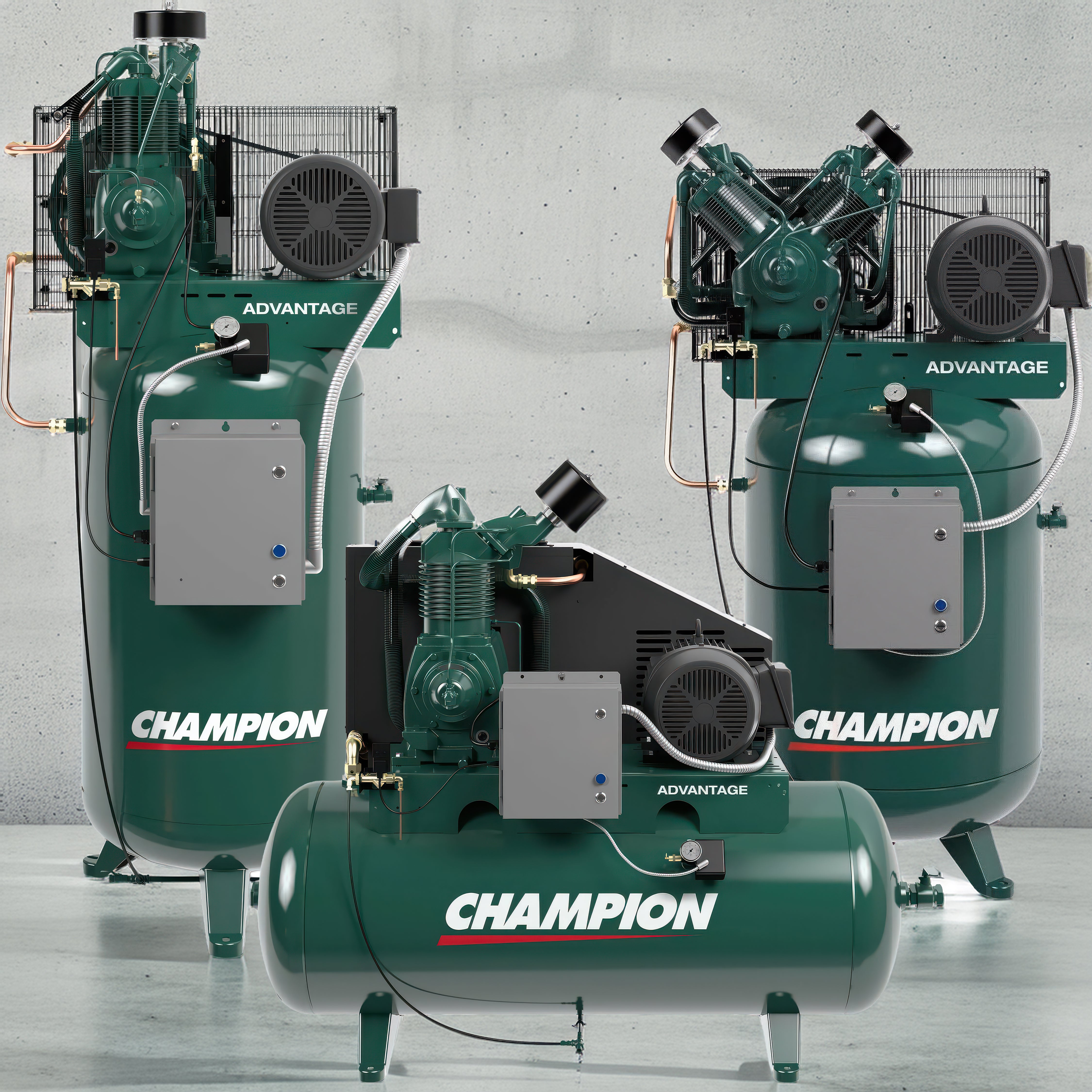 Champion ADVANTAGE Series Two Stage Simplex Piston Air Compressor