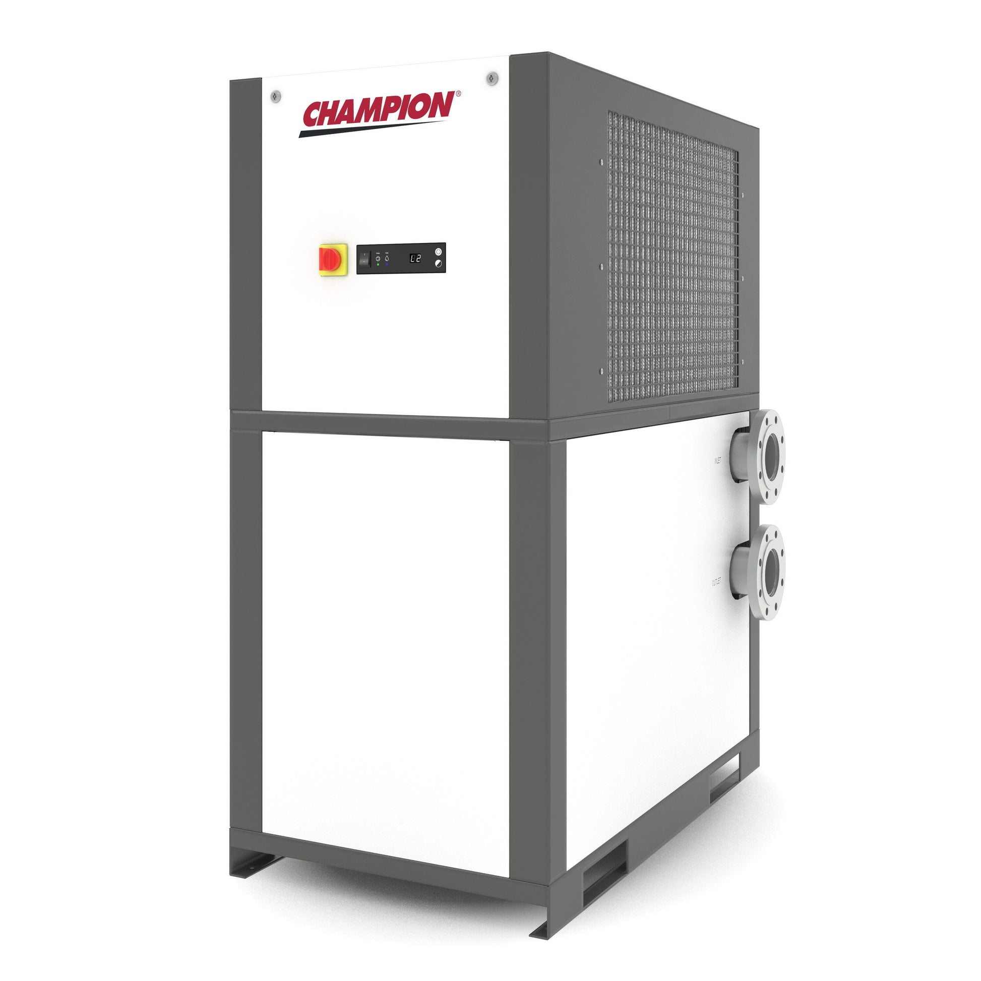 Champion CGDA non-cycling refrigerated air dryer with filter package 1200 SCFM - side view