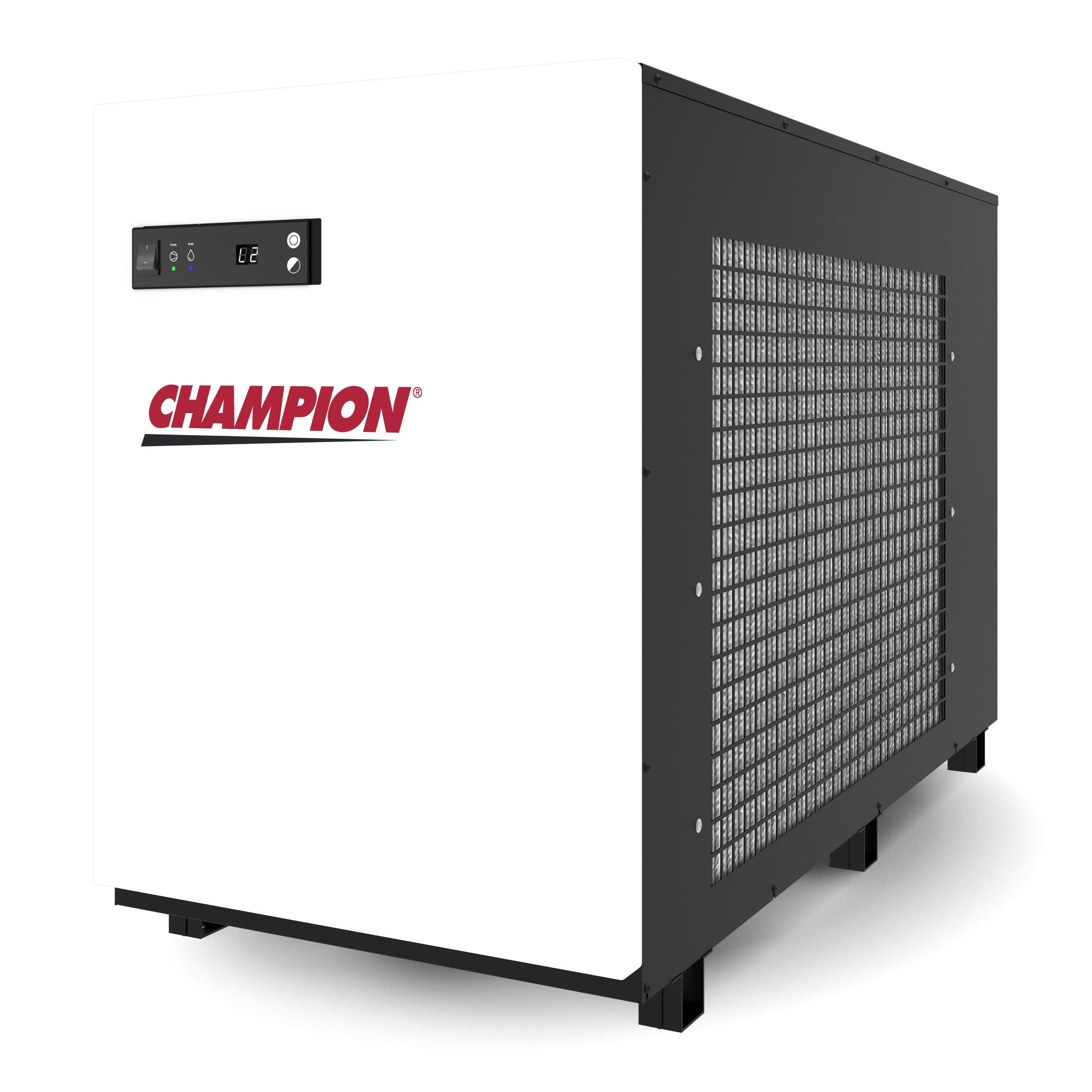 Champion CGDA non-cycling refrigerated air dryer 600-1000 SCFM - side view