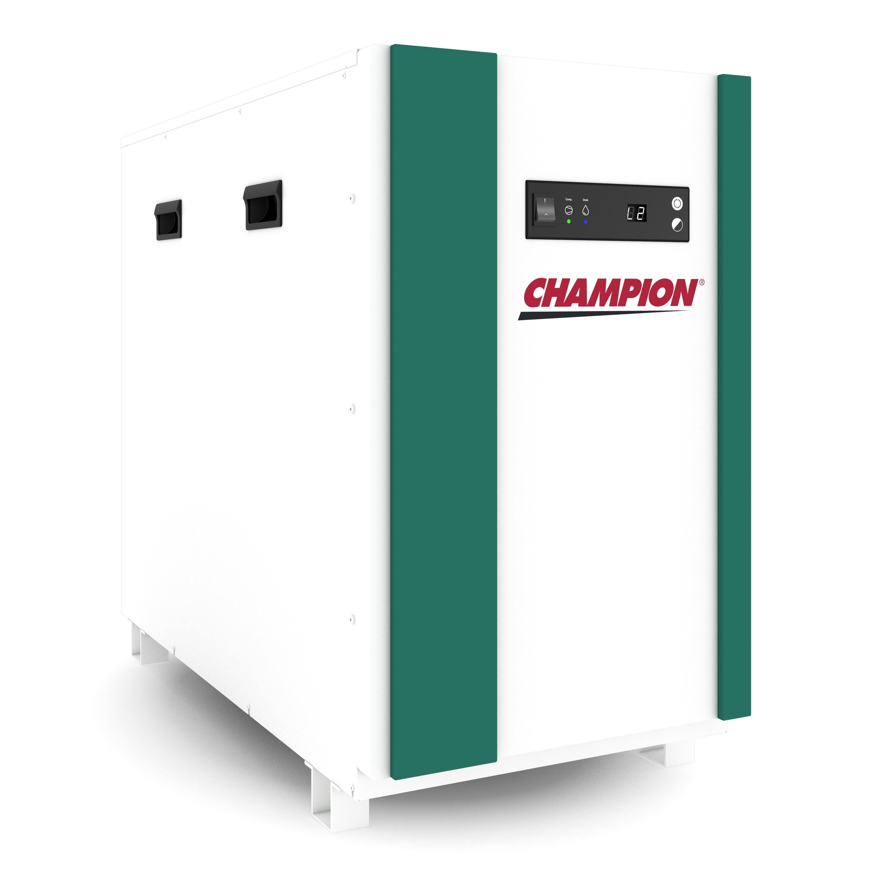 Champion CRPCA cycling refrigerated air dryer with filter package - angle view