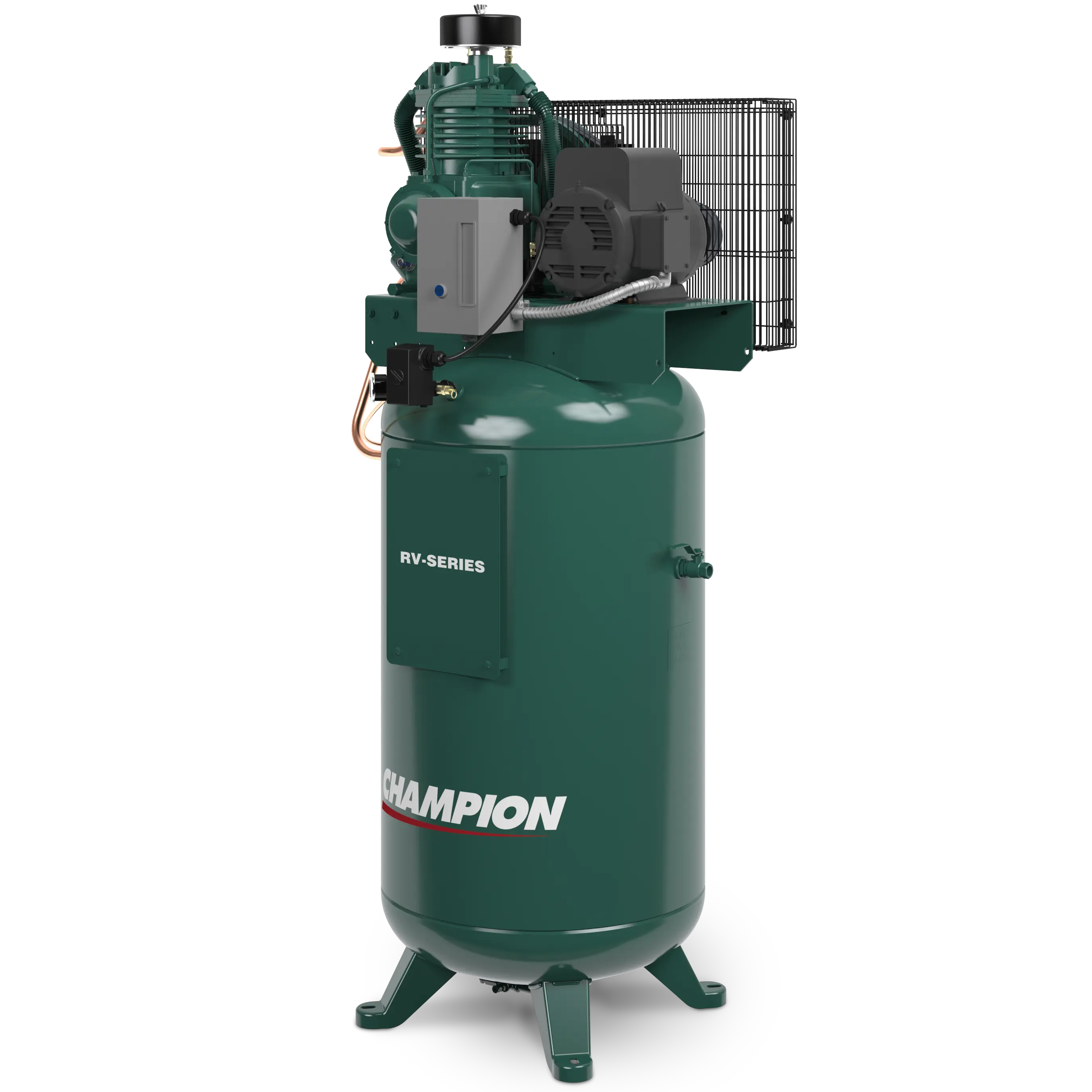 Champion 7.5 HP RV Series Splash Lubricated Electric Stationary Reciprocating Air Compressor