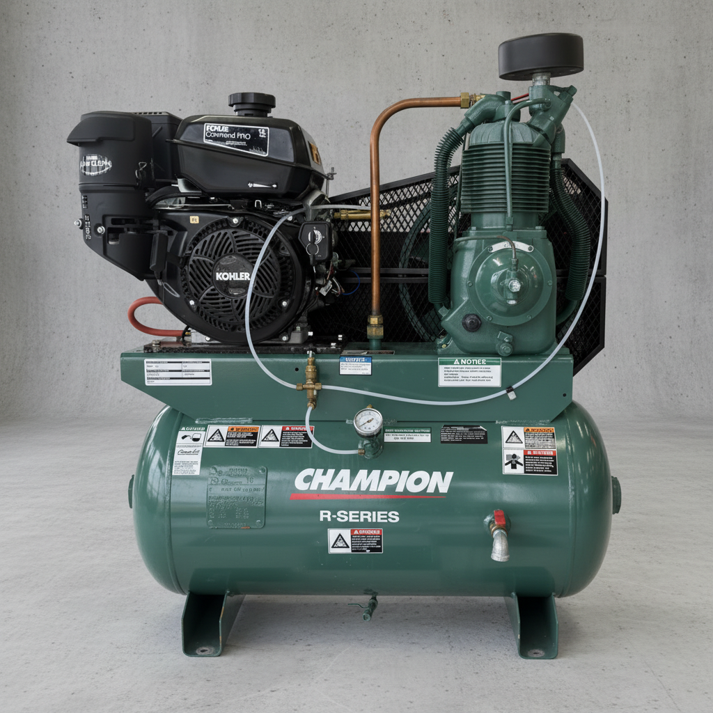 Engine Driven Reciprocating Compressor by Champion