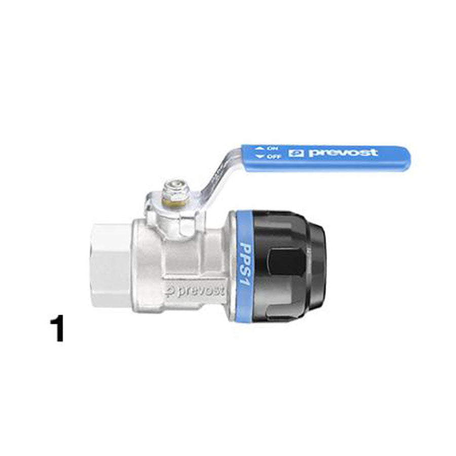 Compression to FNPT Ball Valve For Prevost Air Pipe