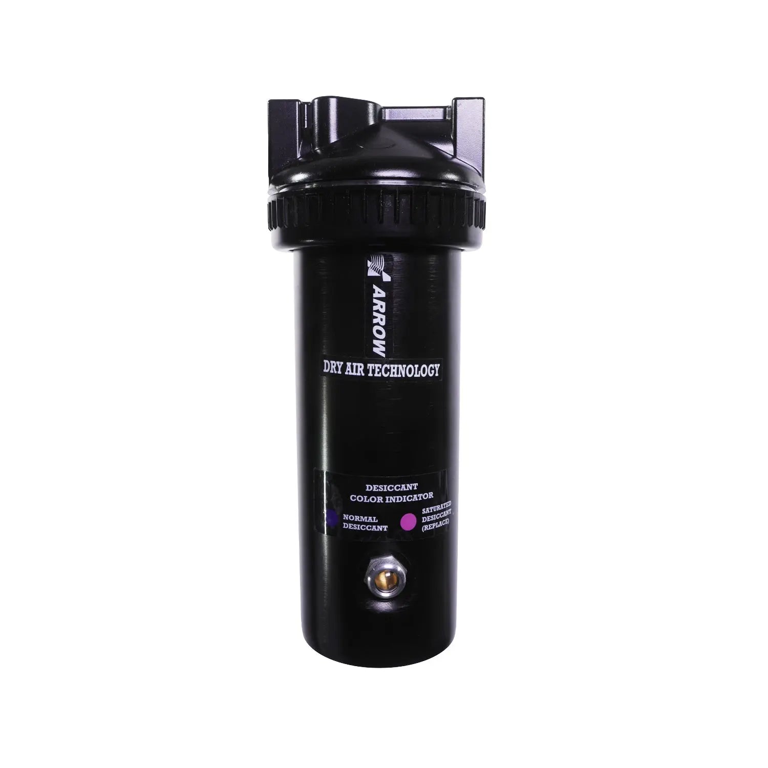 Arrow Pneumatics D10-04XL 1/2 inch NPT 2-quart desiccant air dryer with metal bowl