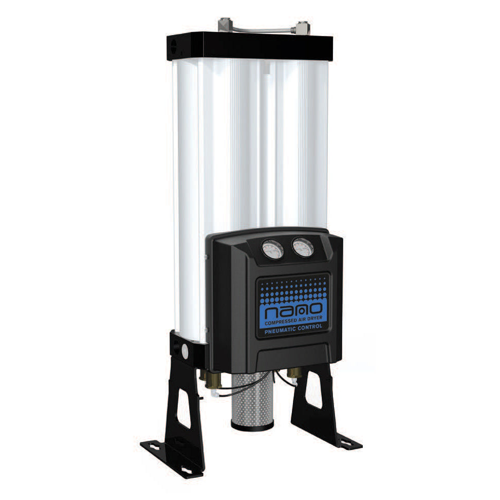 NDM Pneumatic Heatless Modular Desiccant Air Dryer with Integrated After Filter By Nano