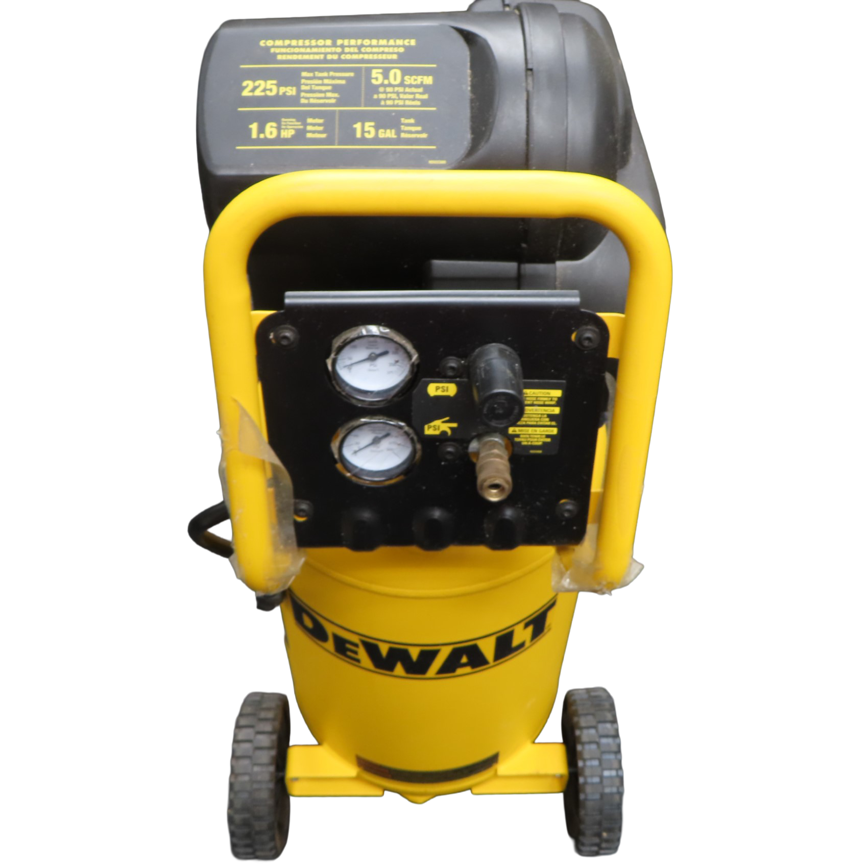 Dewalt D55168 Portable 1.9 Hp 200 PSI Oil Free 15 Gal Air Compressor