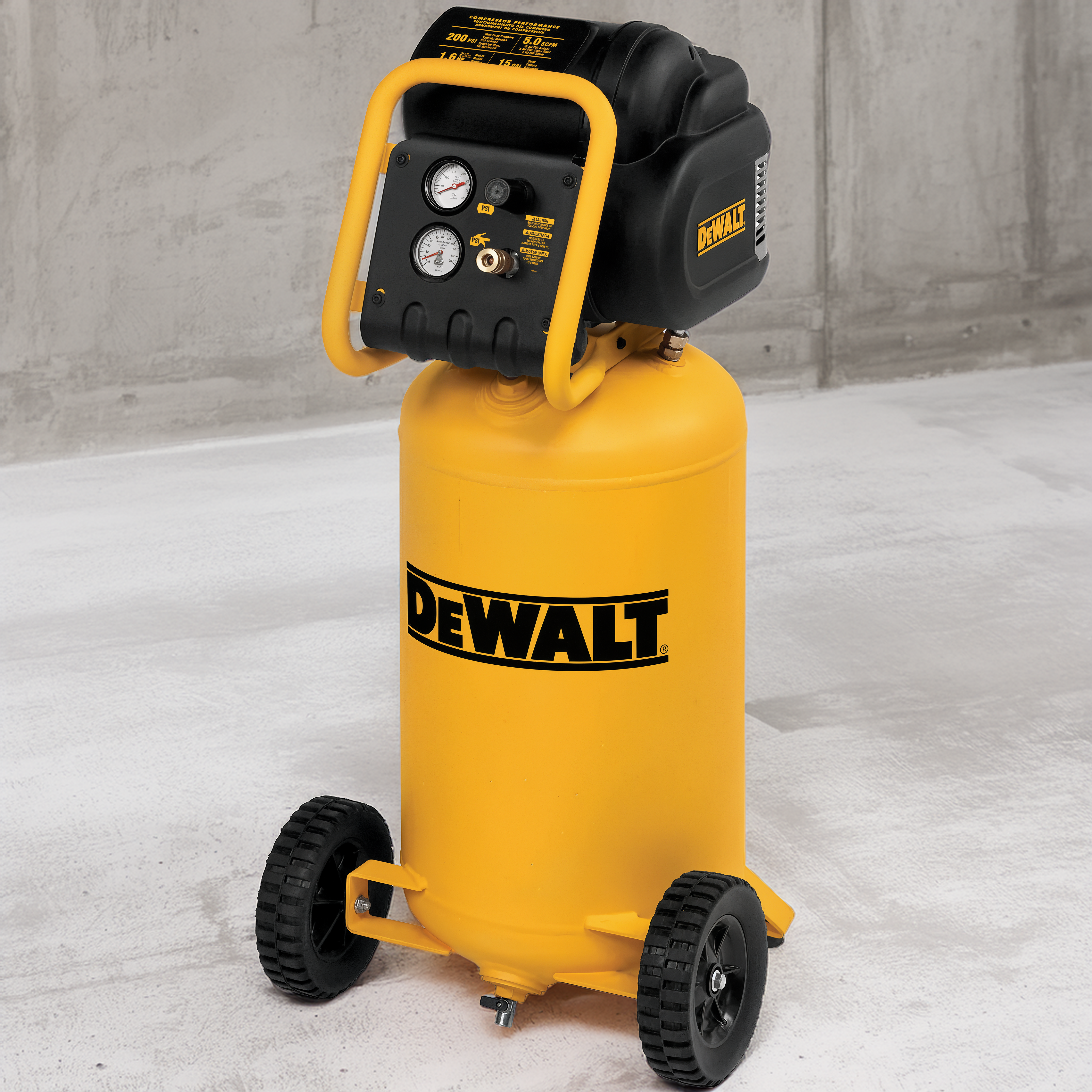 Dewalt D55168 Portable 1.9 Hp 200 PSI Oil Free Low Noise Air Compressor