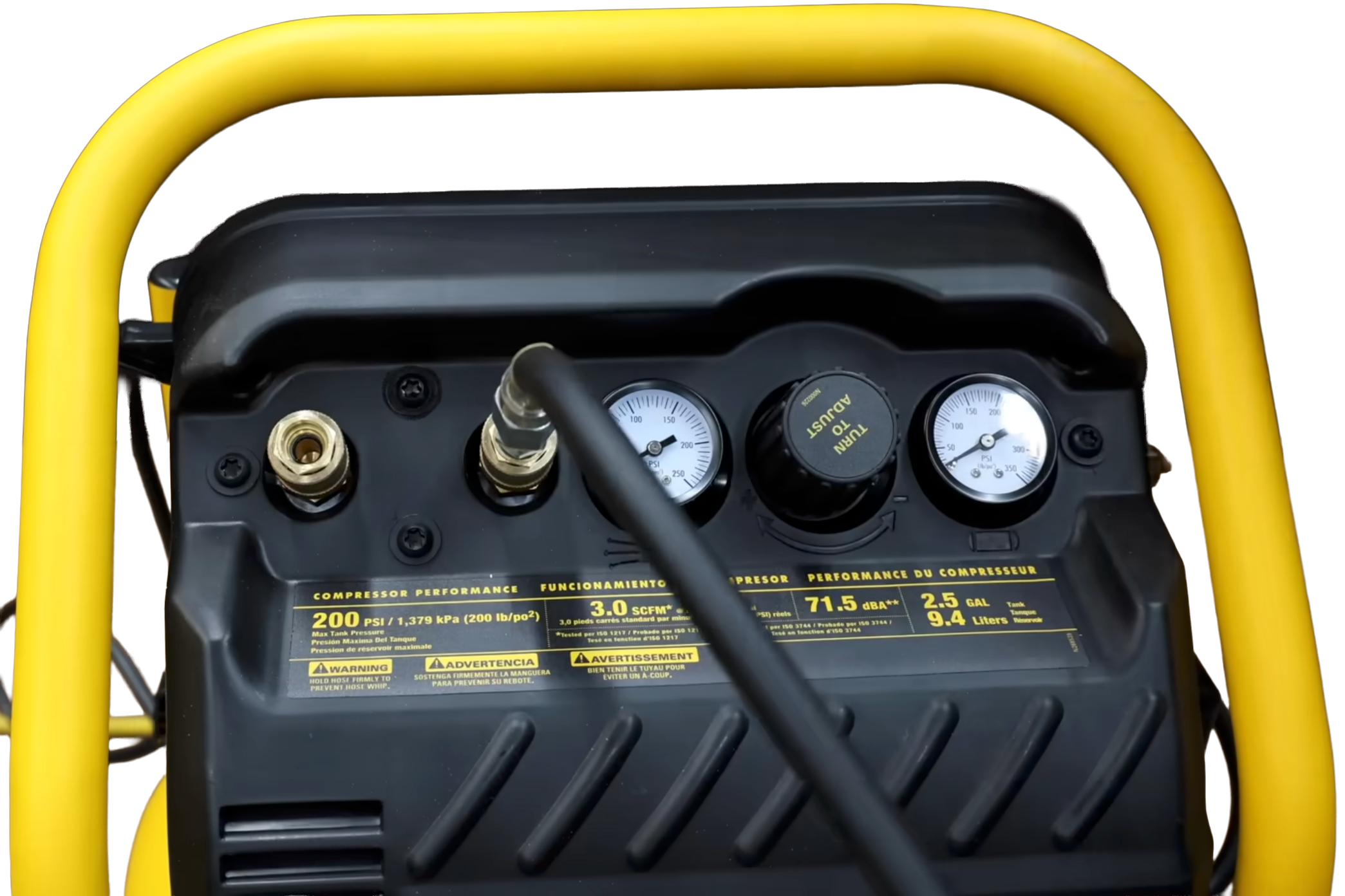 Dewalt DWFP55130 Portable 2.5 Gal 1.1 HP Oil-Free Air Compressor