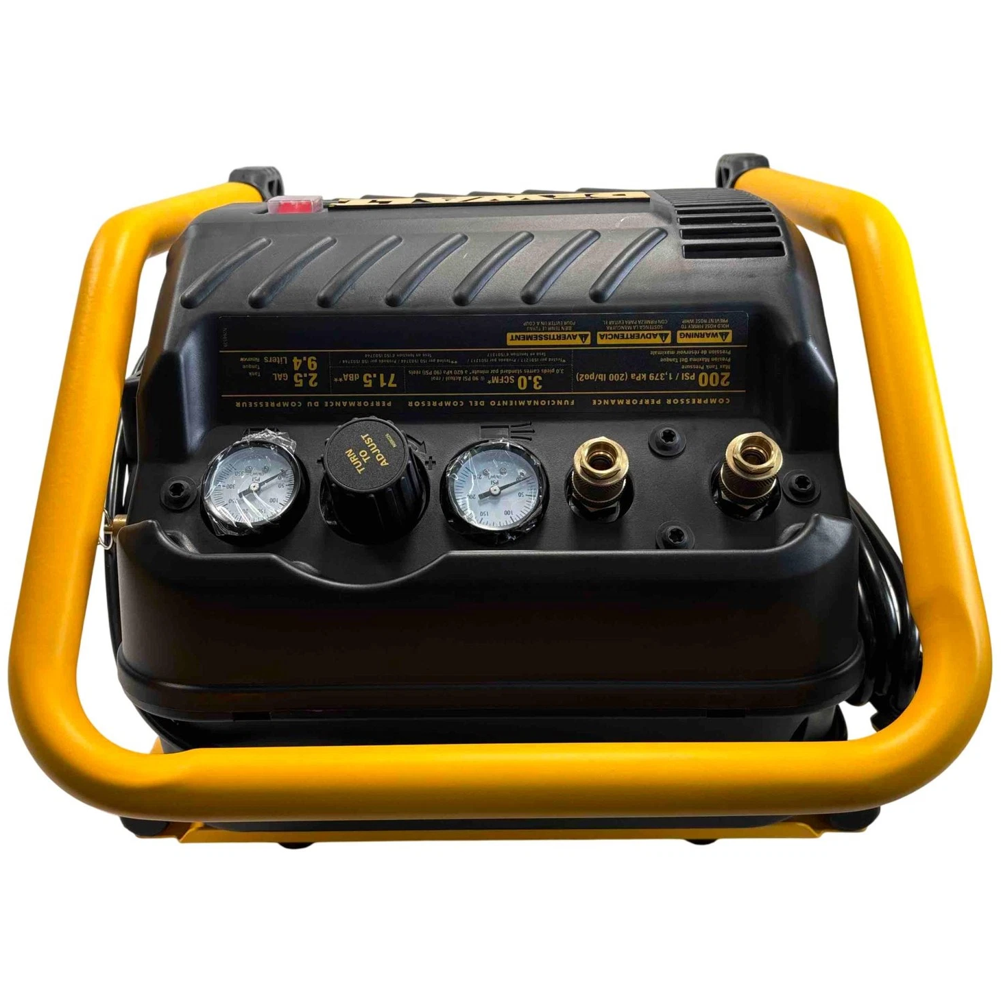 Dewalt DWFP55130 Portable 2.5 Gal 1.1 HP Oil-Free Air Compressor