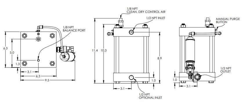 Air System Products Dehydra 450PSI (w/ Counter)