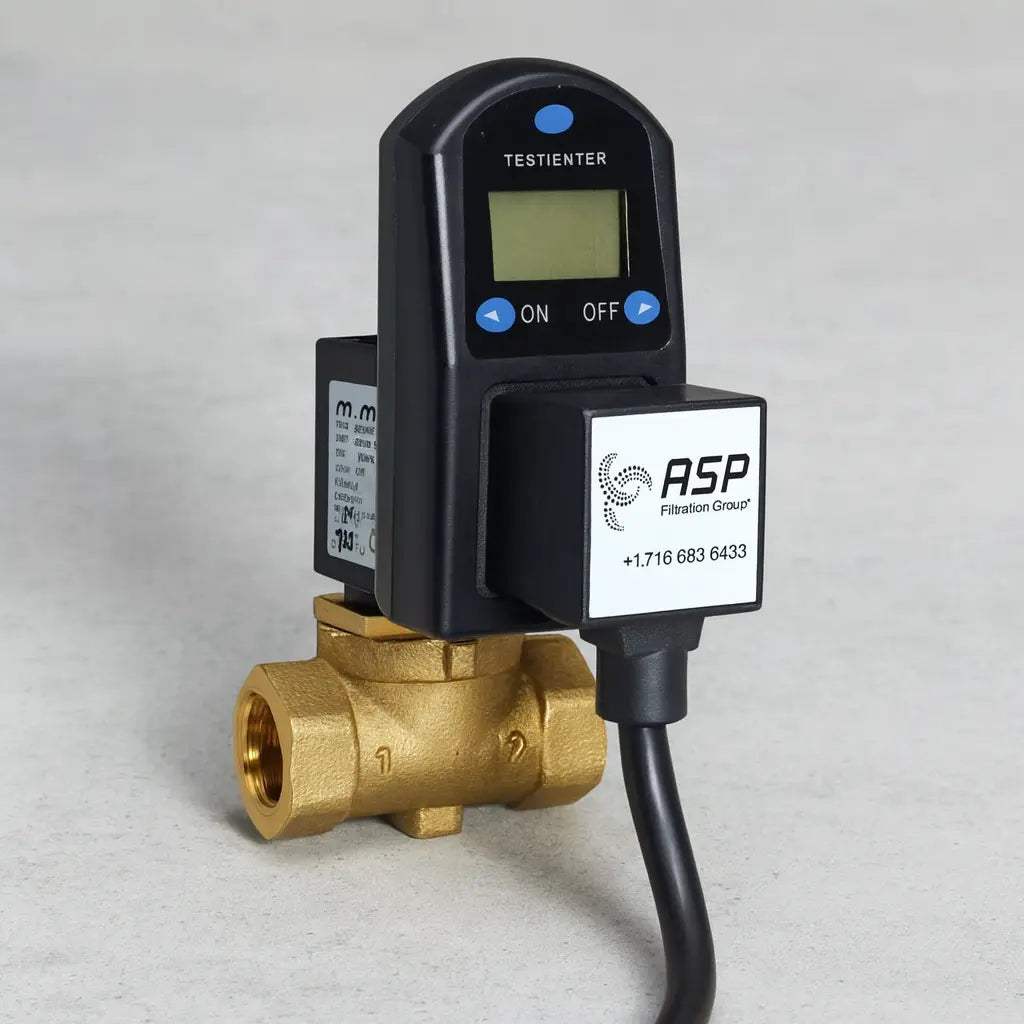 Air System Products Digital Timer Drain, 3/8"NPT, 300PSI, 24VAC Air System Products
