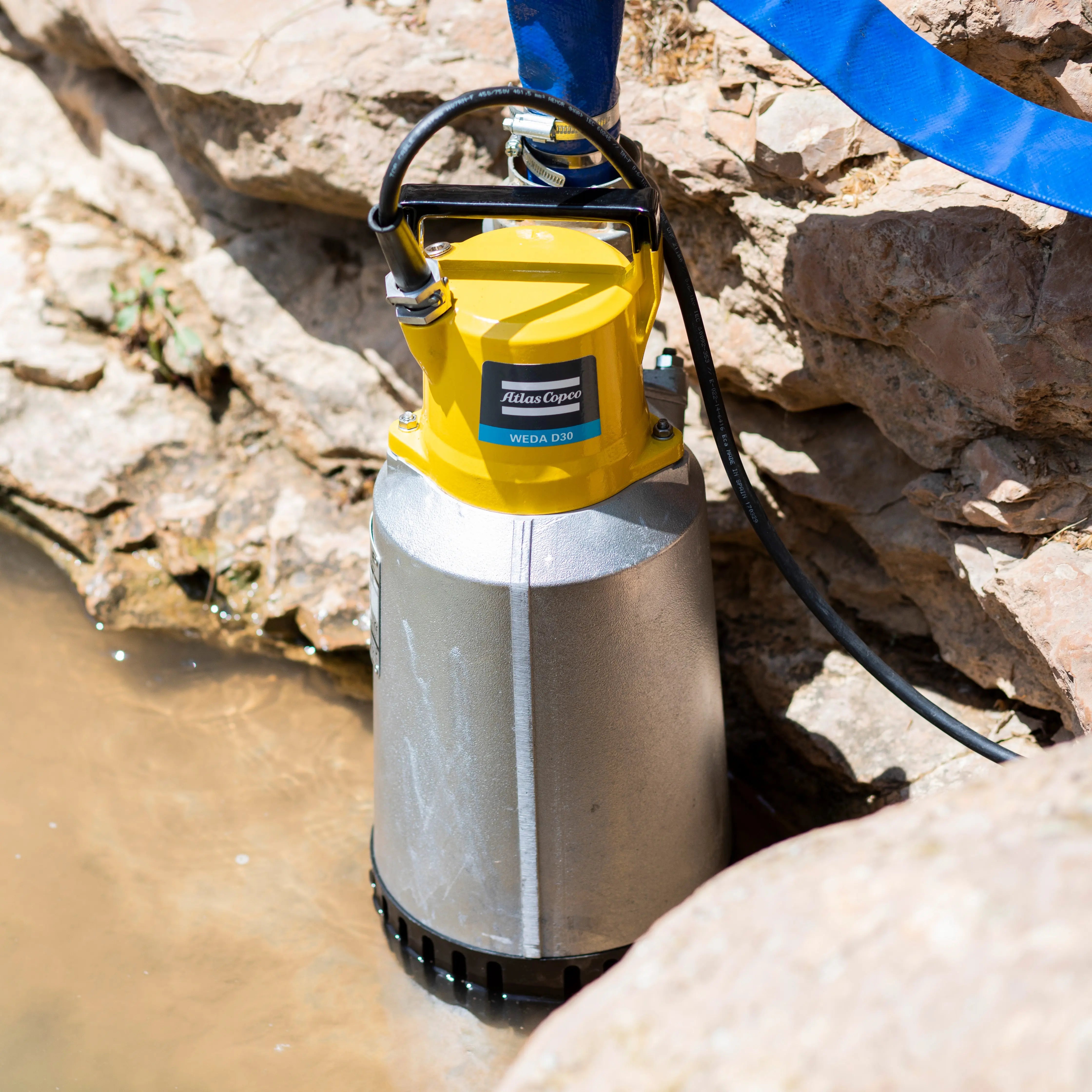 Submersible Pump - WEDA D30N 460V YSER 60HZ CSA 3"NPT by Atlas Copco