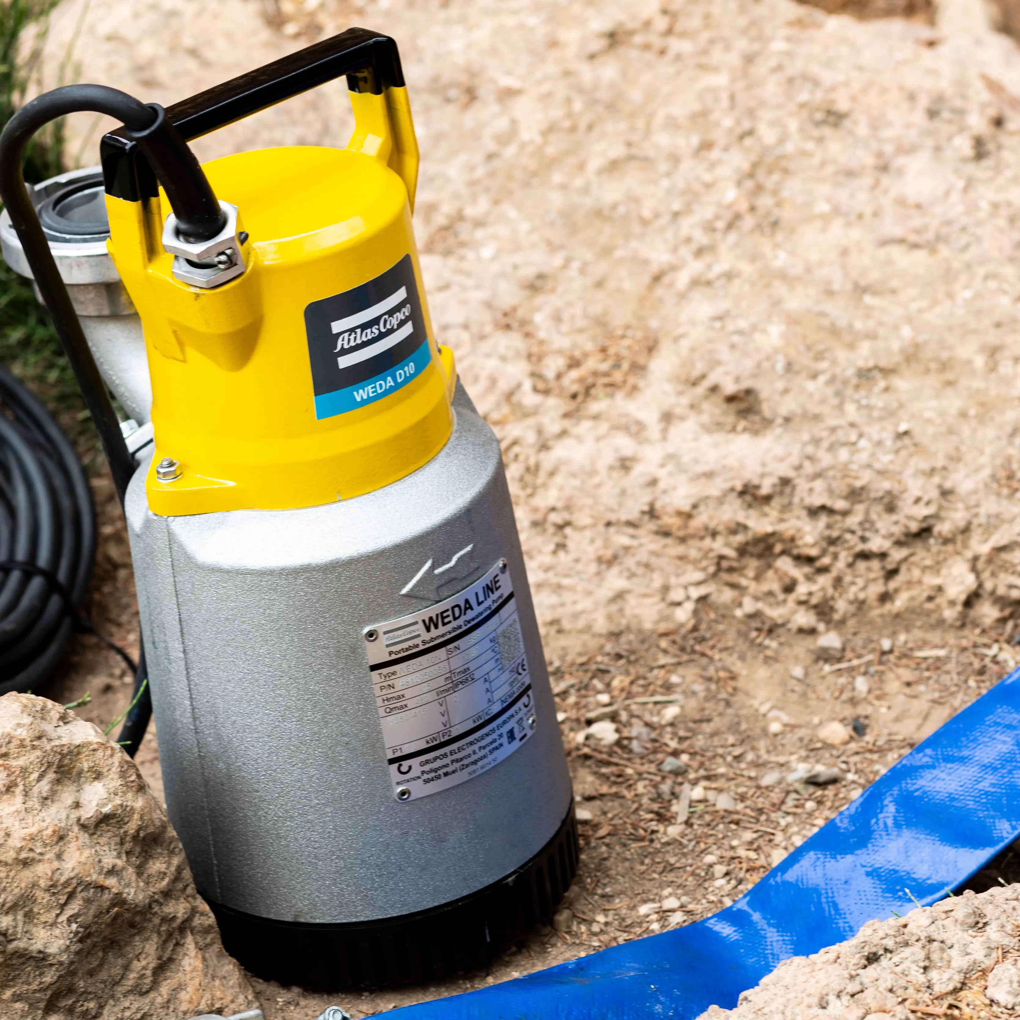 Submersible Pump - WEDA D10N 115V 60HZ 1 ~ CSA 2" NPT by Atlas Copco