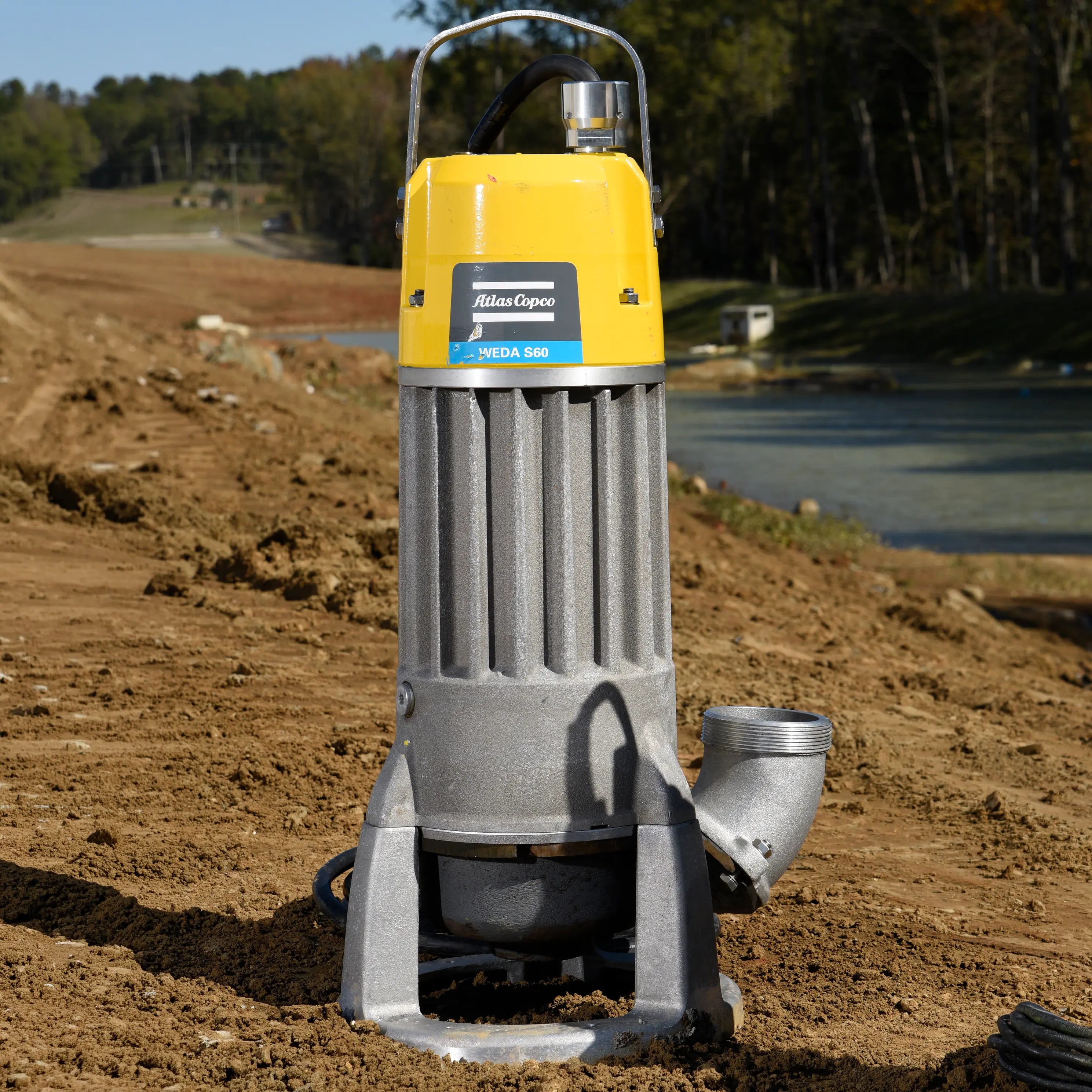 Atlas Copco WEDA S60N | Heavy-Duty Submersible Sludge Pump — 9.3 HP, 460V 3-Phase, 420 GPM, 4" Discharge