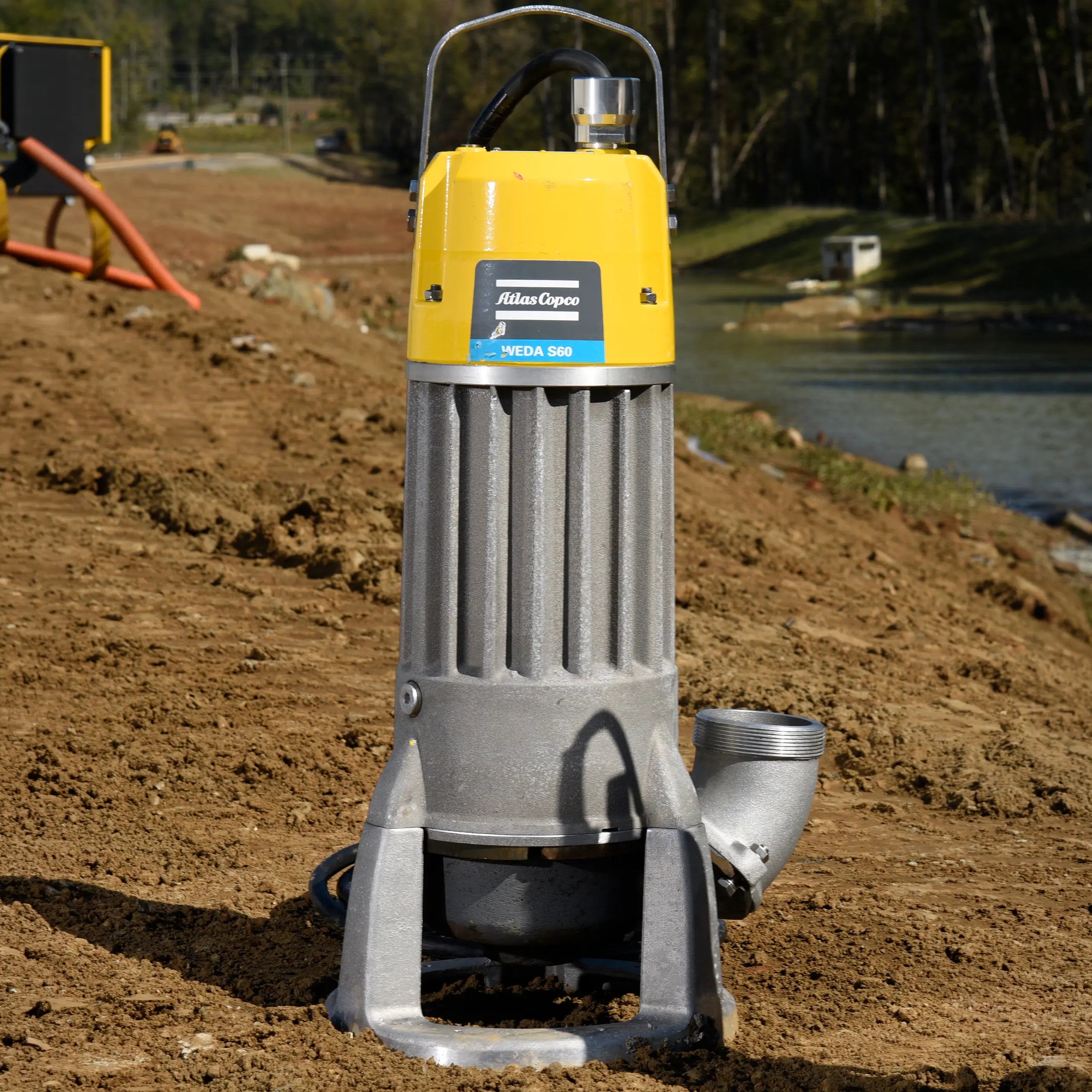 Atlas Copco WEDA S60N | Heavy-Duty Submersible Sludge Pump — 9.3 HP, 460V 3-Phase, 420 GPM, 4" Discharge