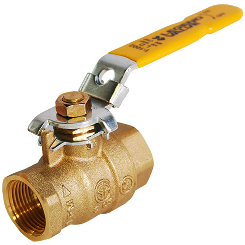 FNPT x FNPT Brass Ball Valve Locking Handle - FBV-25-L