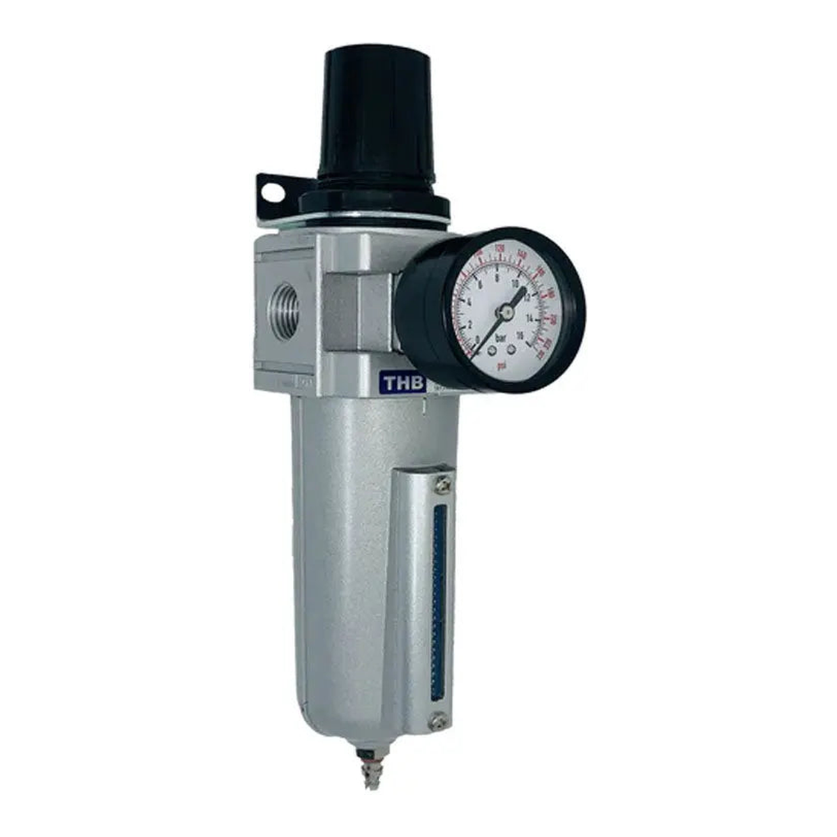 Arrow Pneumatics 7000 Series Integral Filter/Regulator — 5 Micron, Metal Bowl, Gauge Included