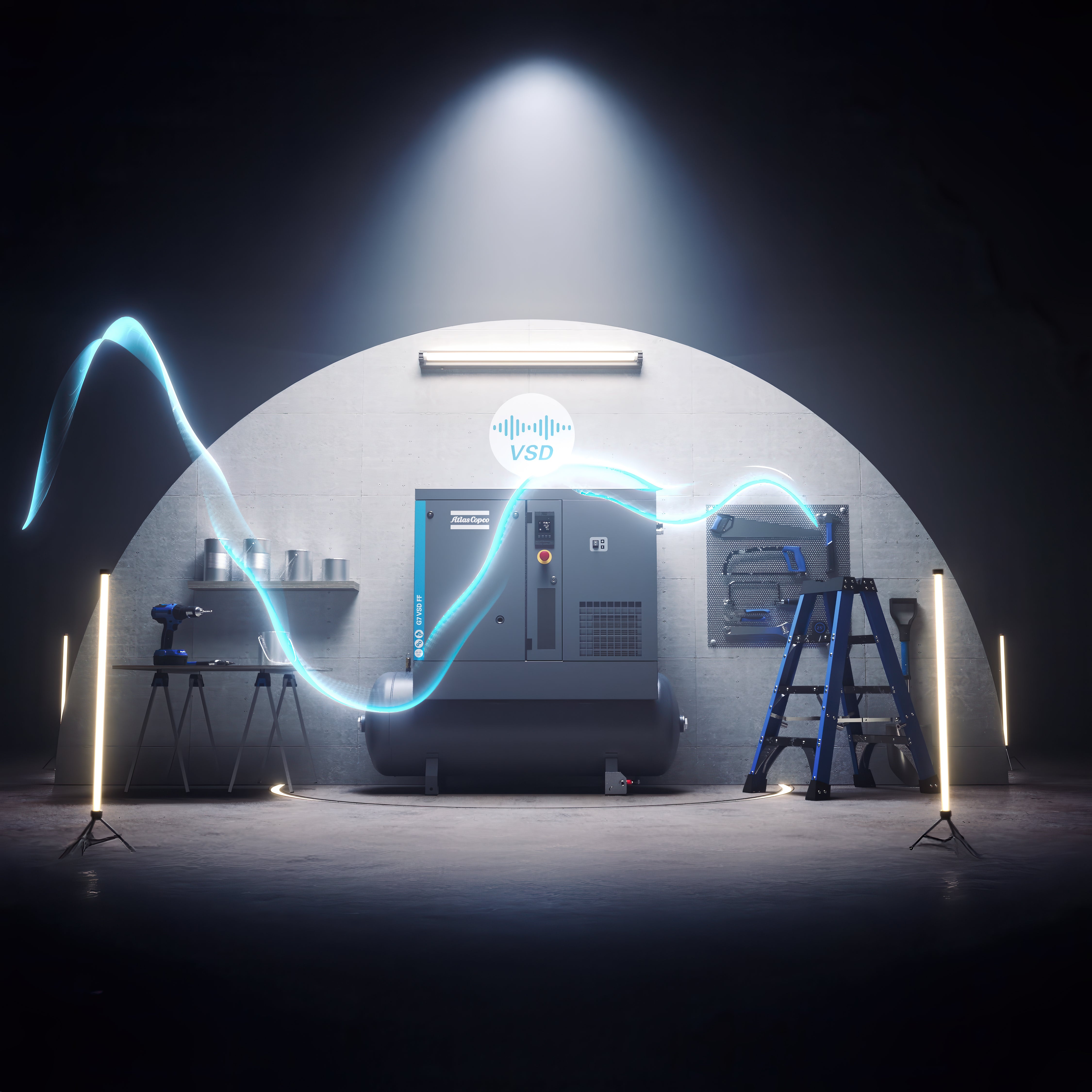 Atlas Copco G2 - G7 Rotary Screw Air Compressor Series