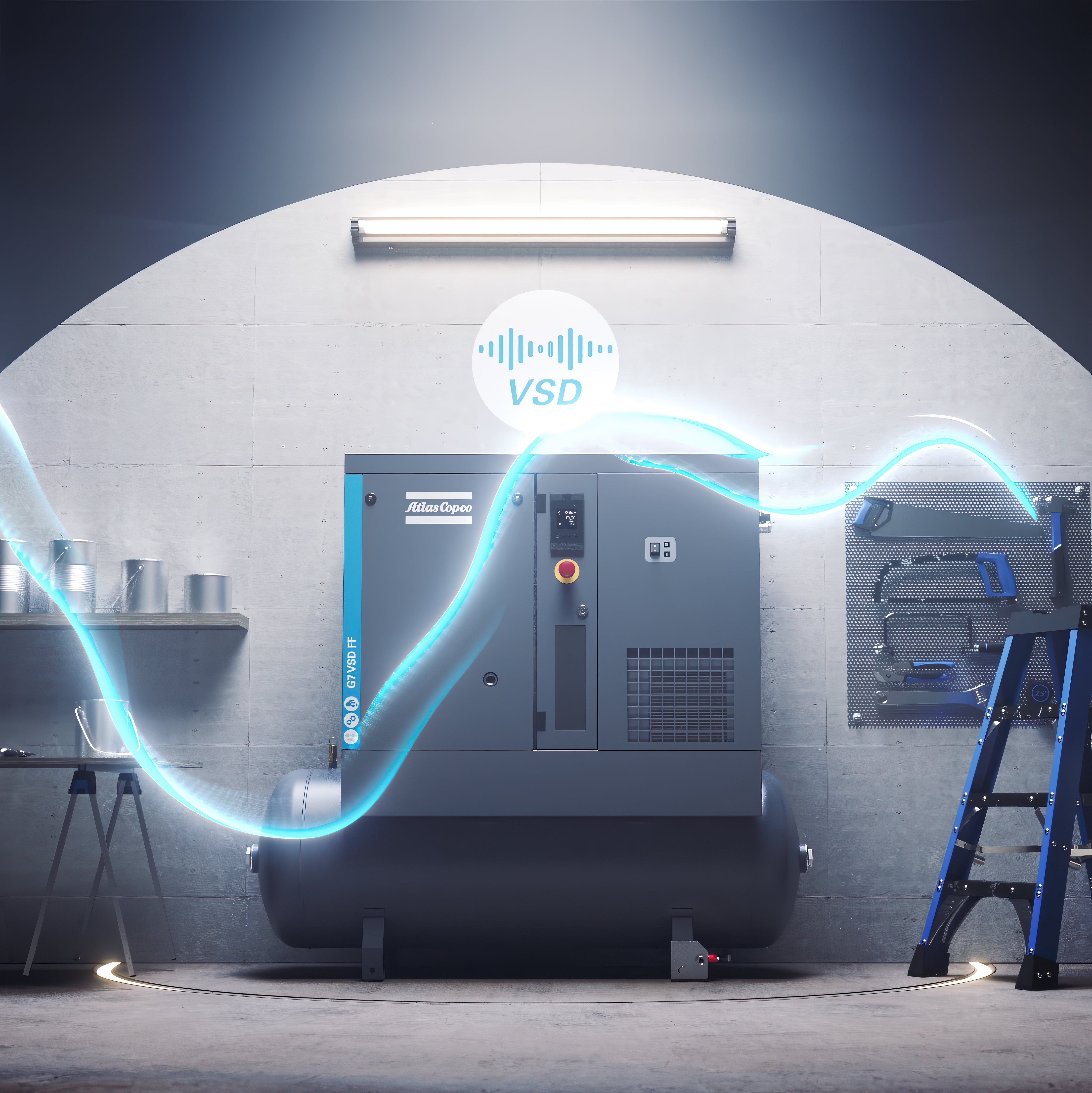 Atlas Copco G2 - G7 Rotary Screw Air Compressor Series