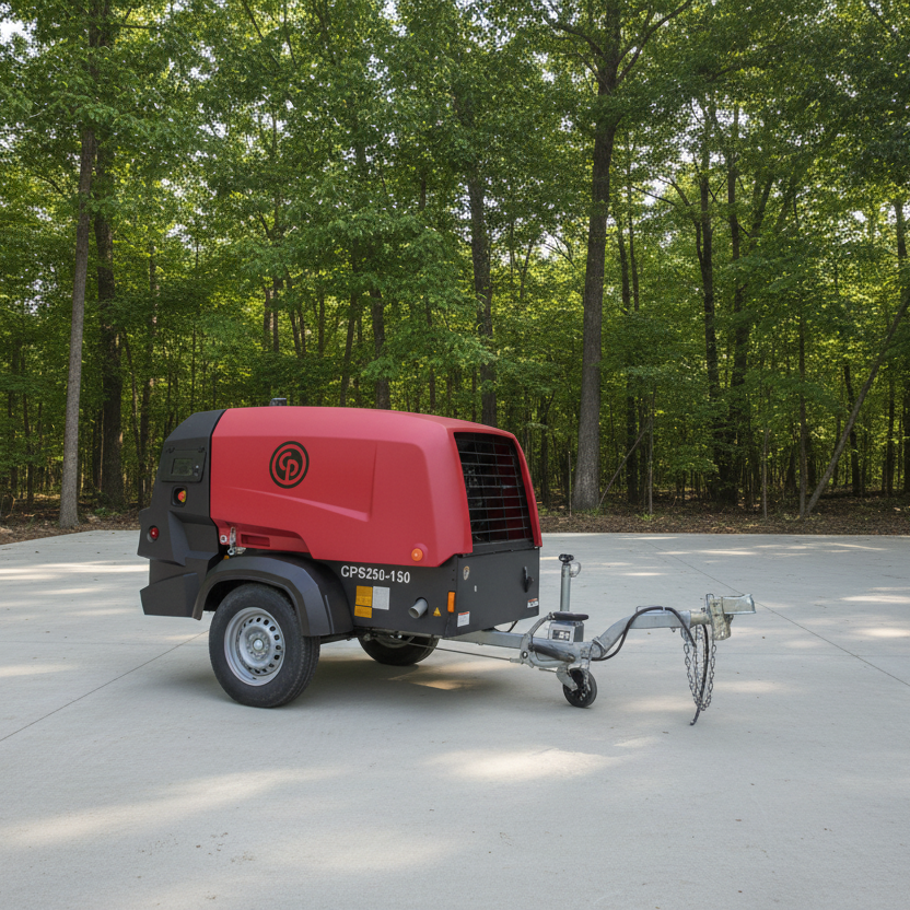 CPS 250 KD8 T4F Towable Rotary Screw Air Compressor