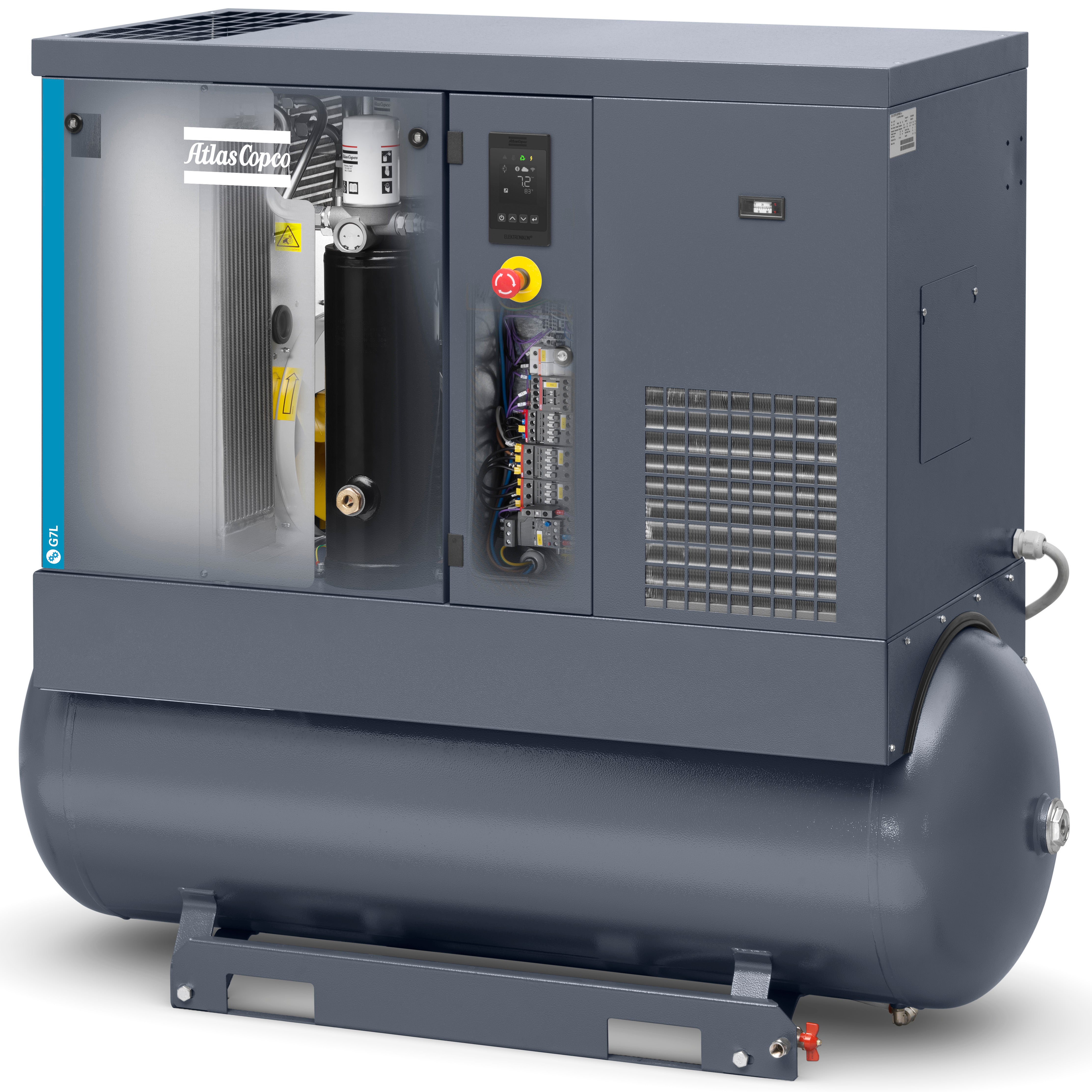 G7L-15 Series Rotary Screw Air Compressor By Atlas Copco