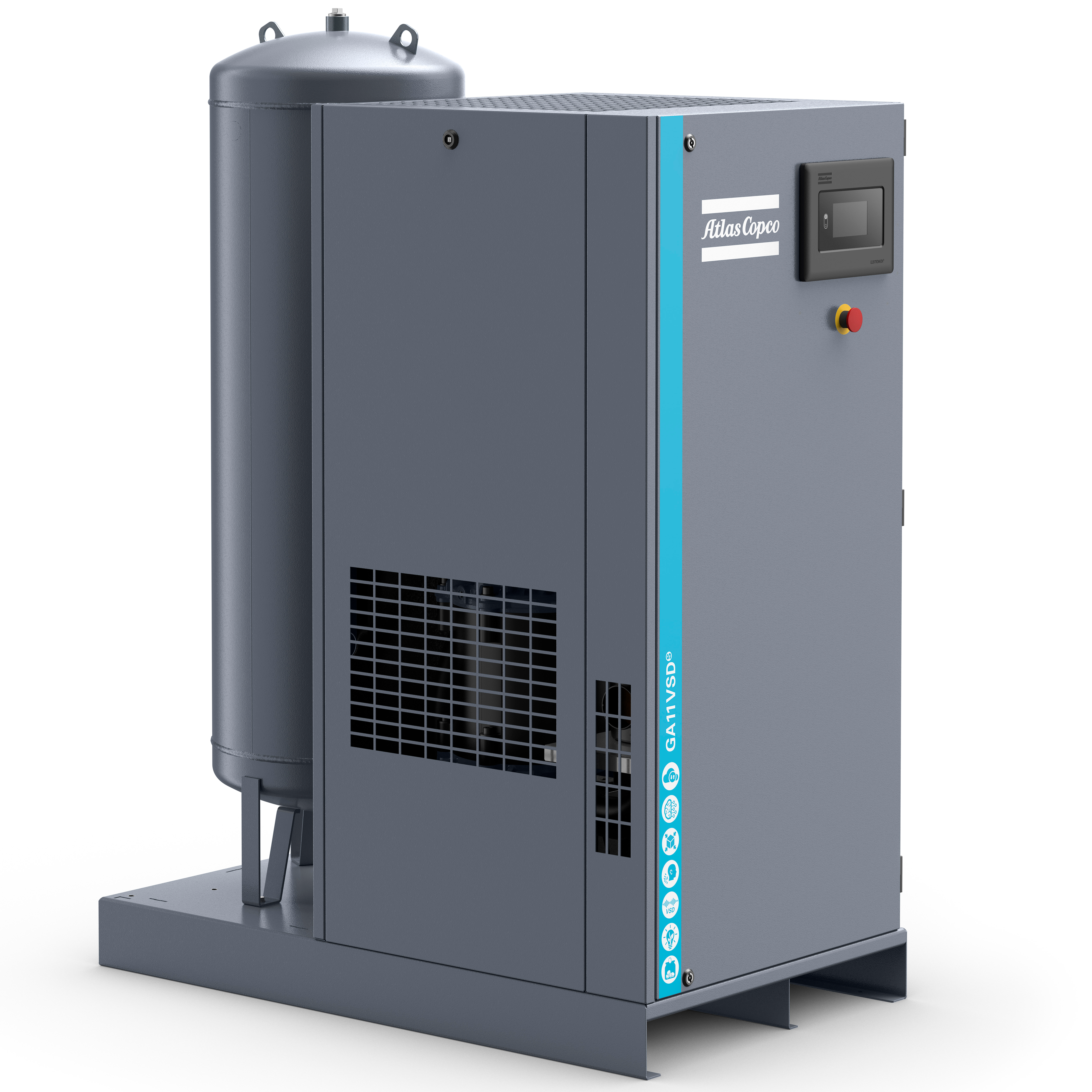 Atlas Copco GA5-18VSDS Variable Speed Rotary Screw Air Compressor Series