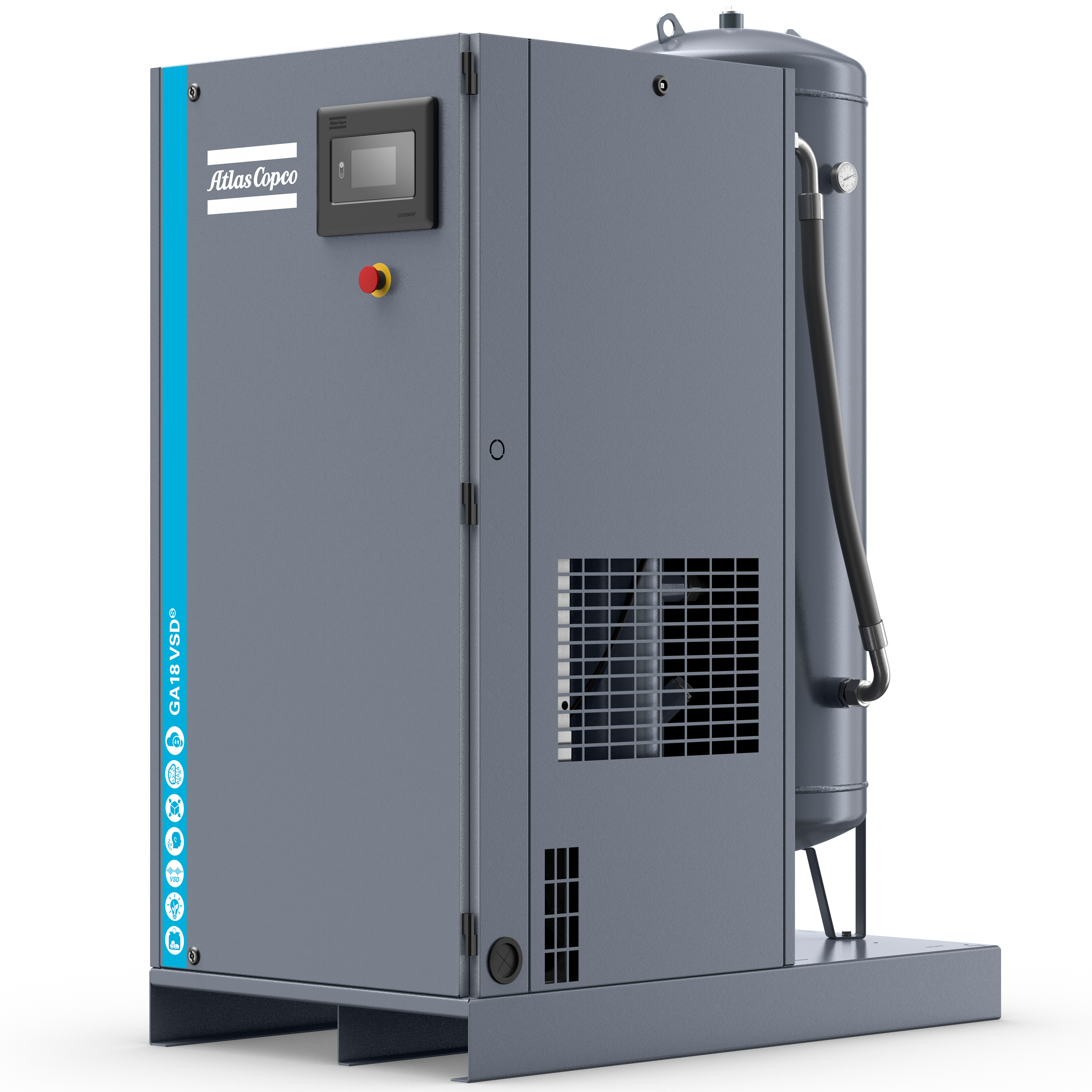 Atlas Copco GA5-18VSDS Variable Speed Rotary Screw Air Compressor Series
