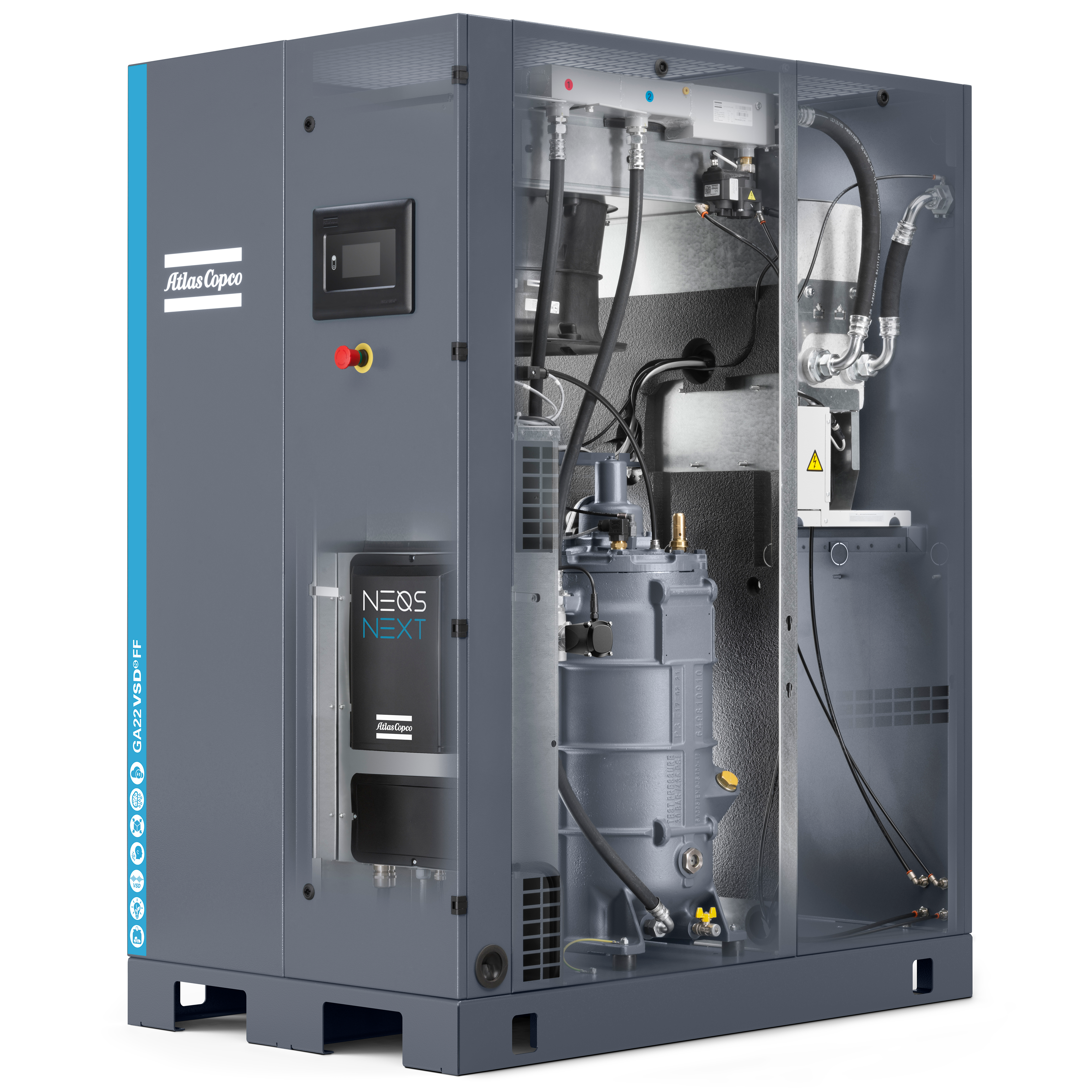 Atlas Copco GA22-37 VSDS Variable Speed Rotary Screw Air Compressor