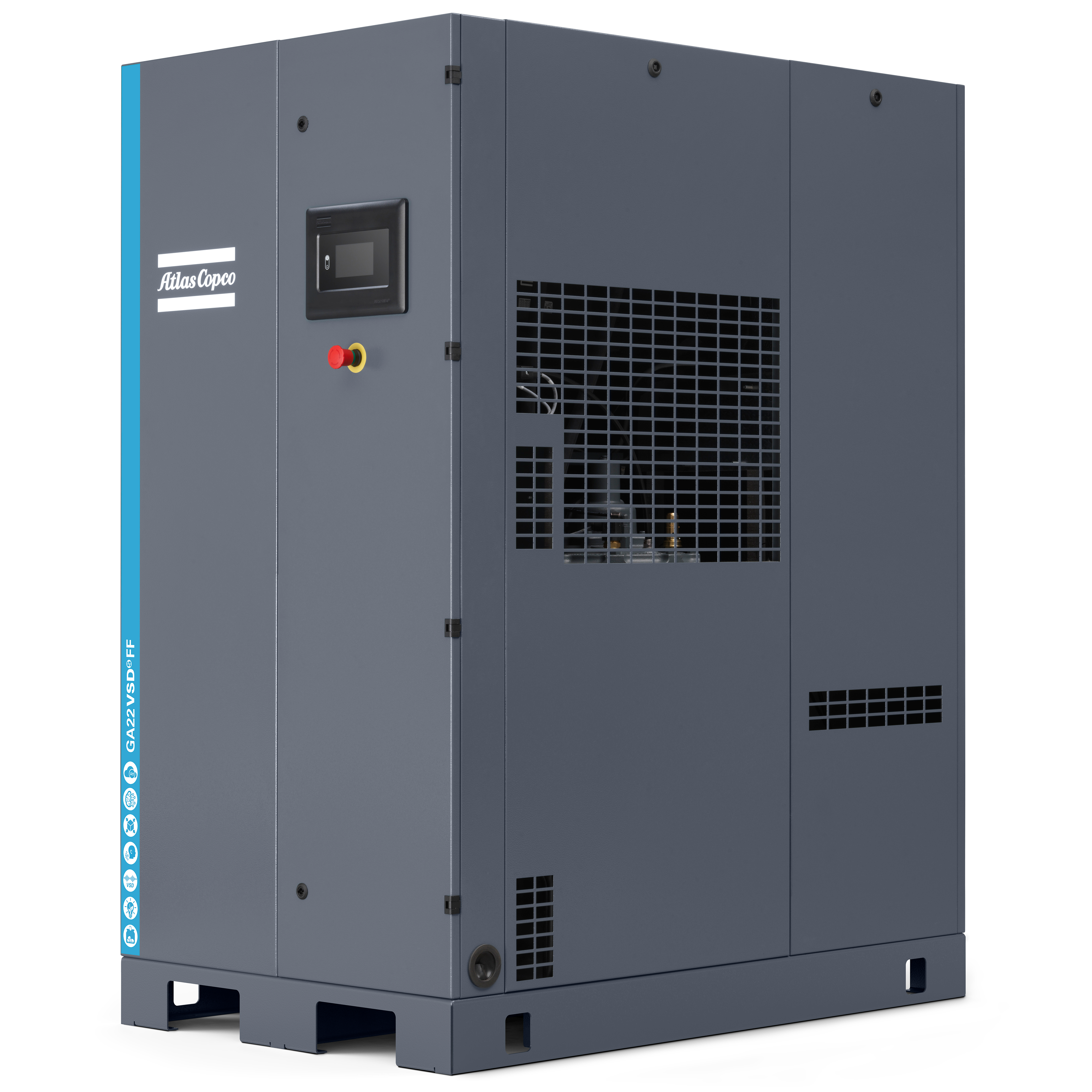 Atlas Copco GA22-37 VSDS Variable Speed Rotary Screw Air Compressor