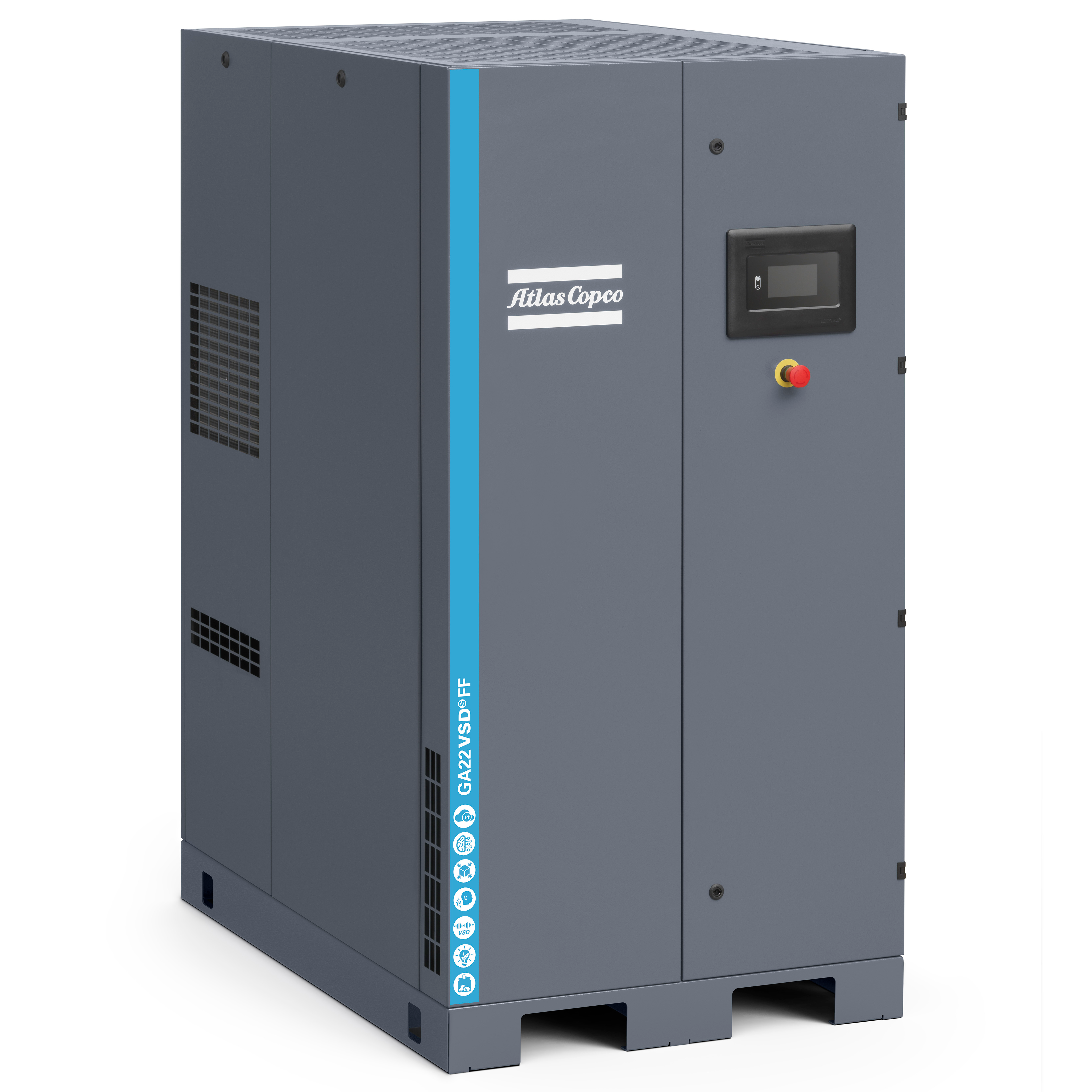 Atlas Copco GA22-37 VSDS Variable Speed Rotary Screw Air Compressor