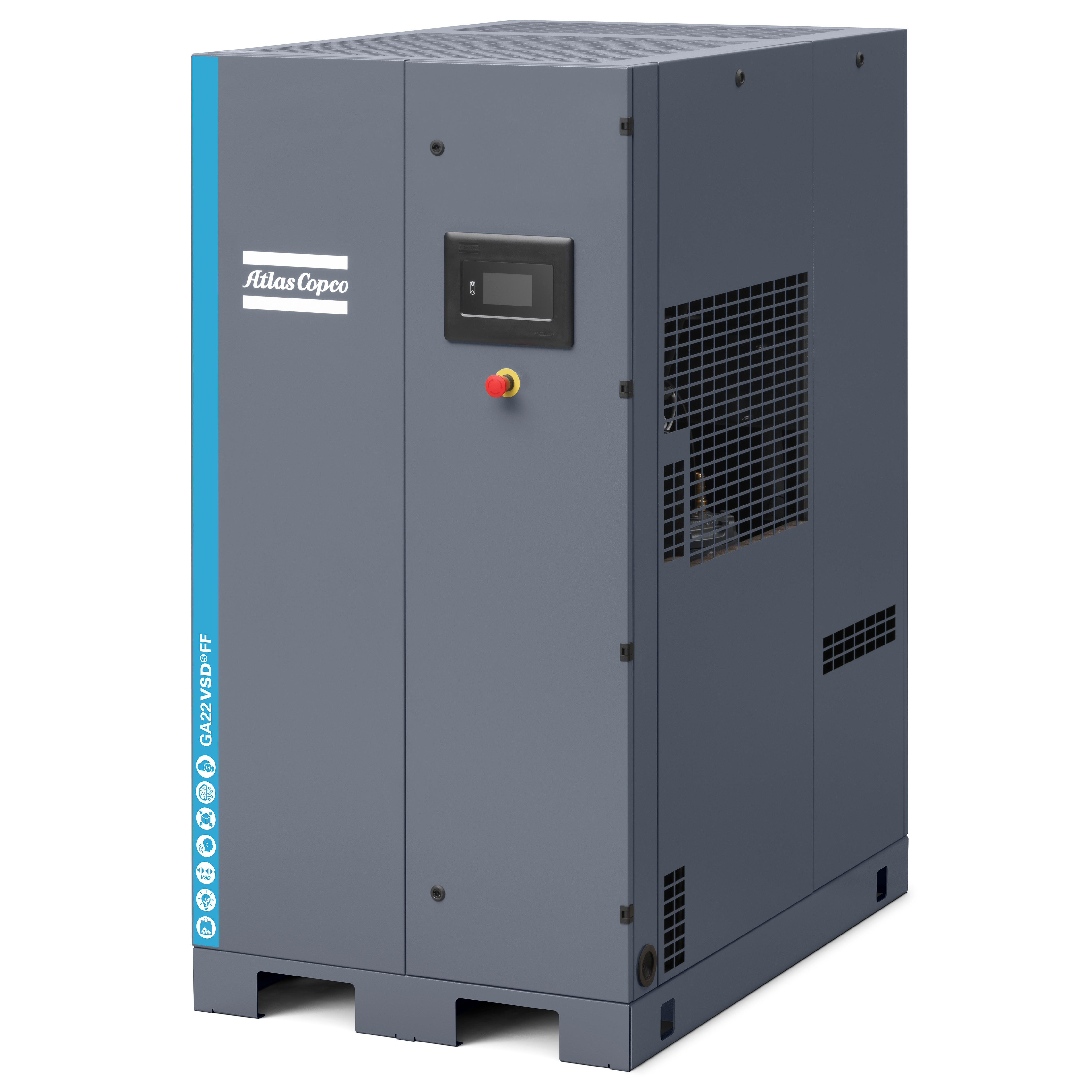 Atlas Copco GA22-37 VSDS Variable Speed Rotary Screw Air Compressor