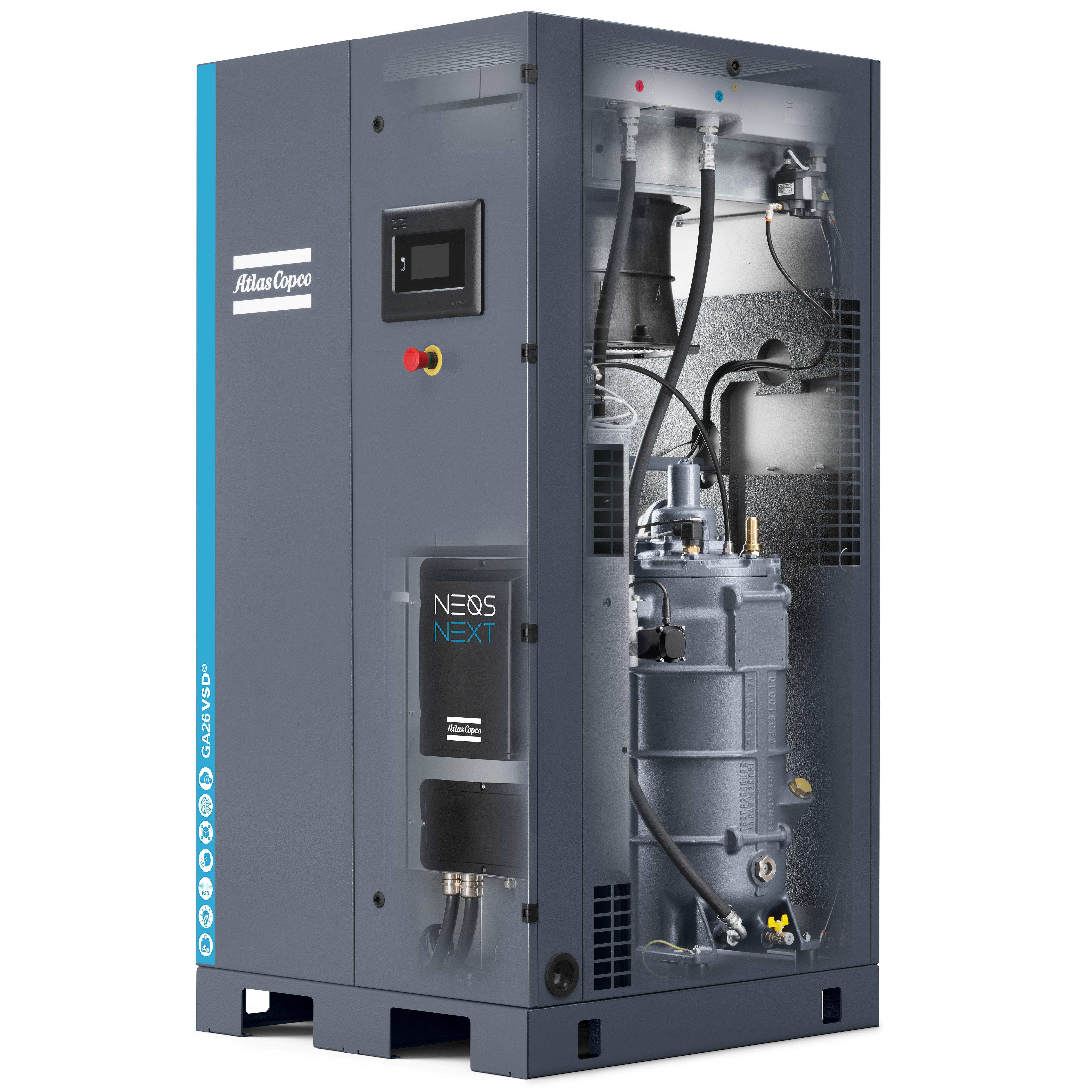 Atlas Copco GA22-37 VSDS Variable Speed Rotary Screw Air Compressor