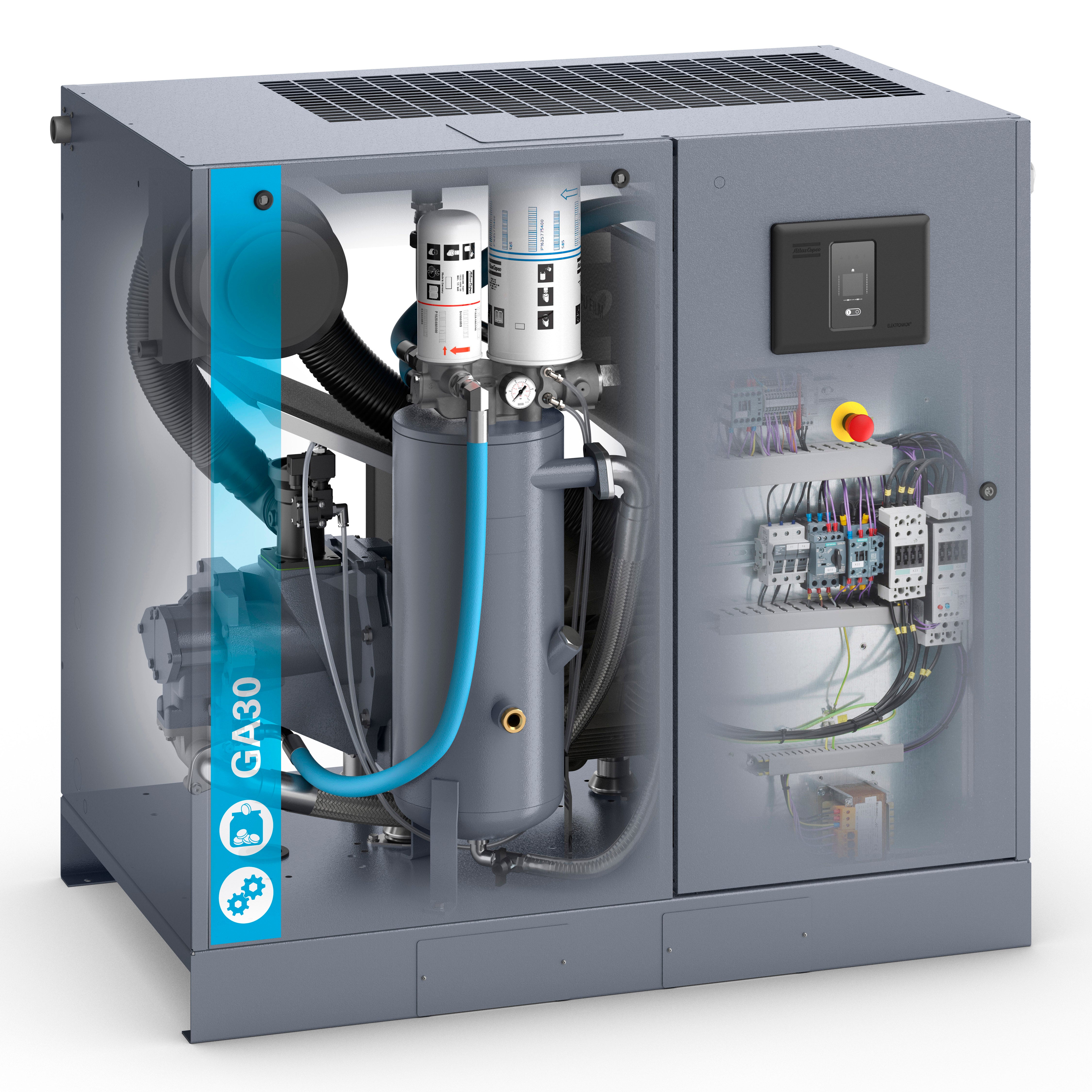 Atlas Copco GA22-37VSD Variable Speed Rotary Screw Air Compressor