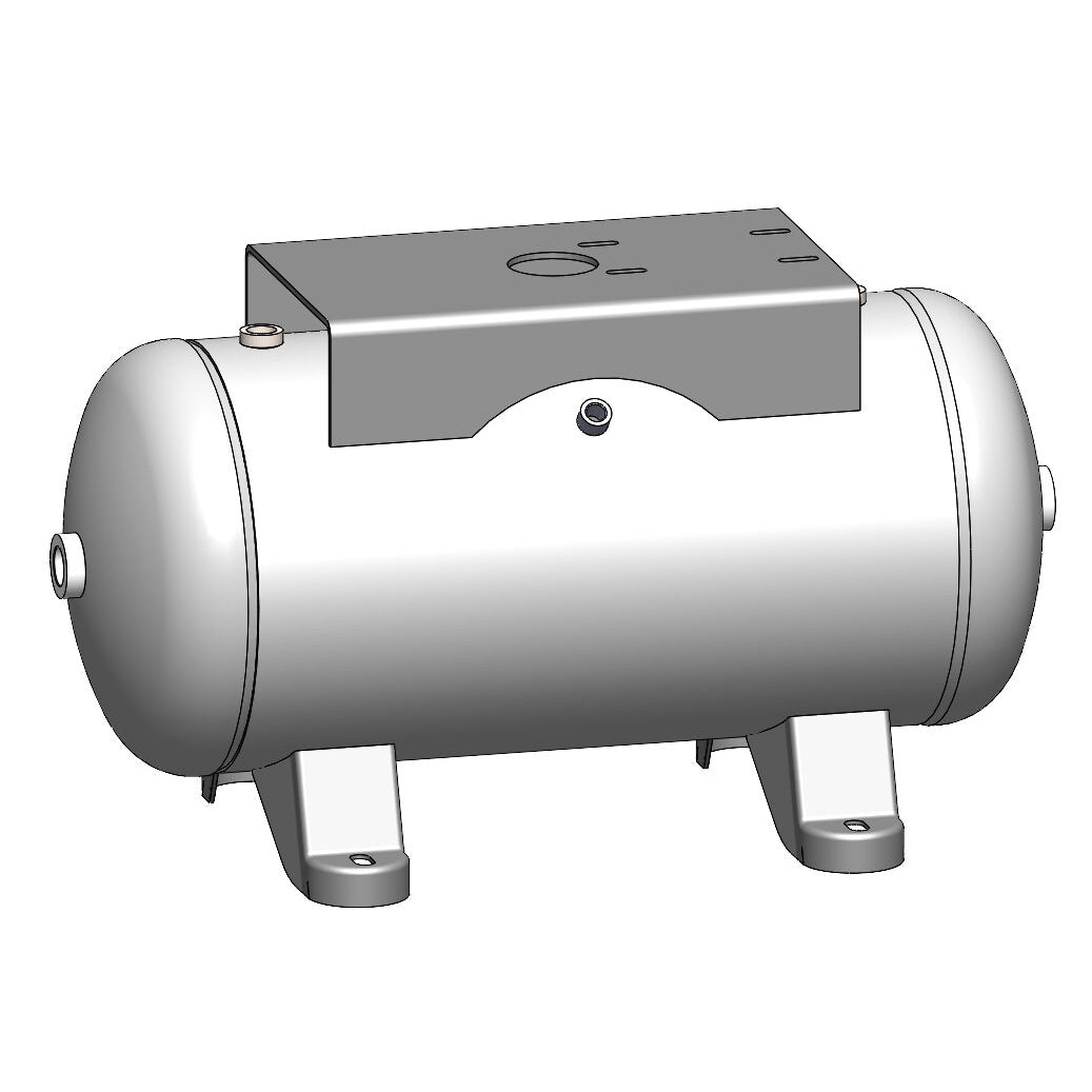 15 Gallon 200PSI Horizontal Air Tank with Top Plate By Morganton | VES0011029