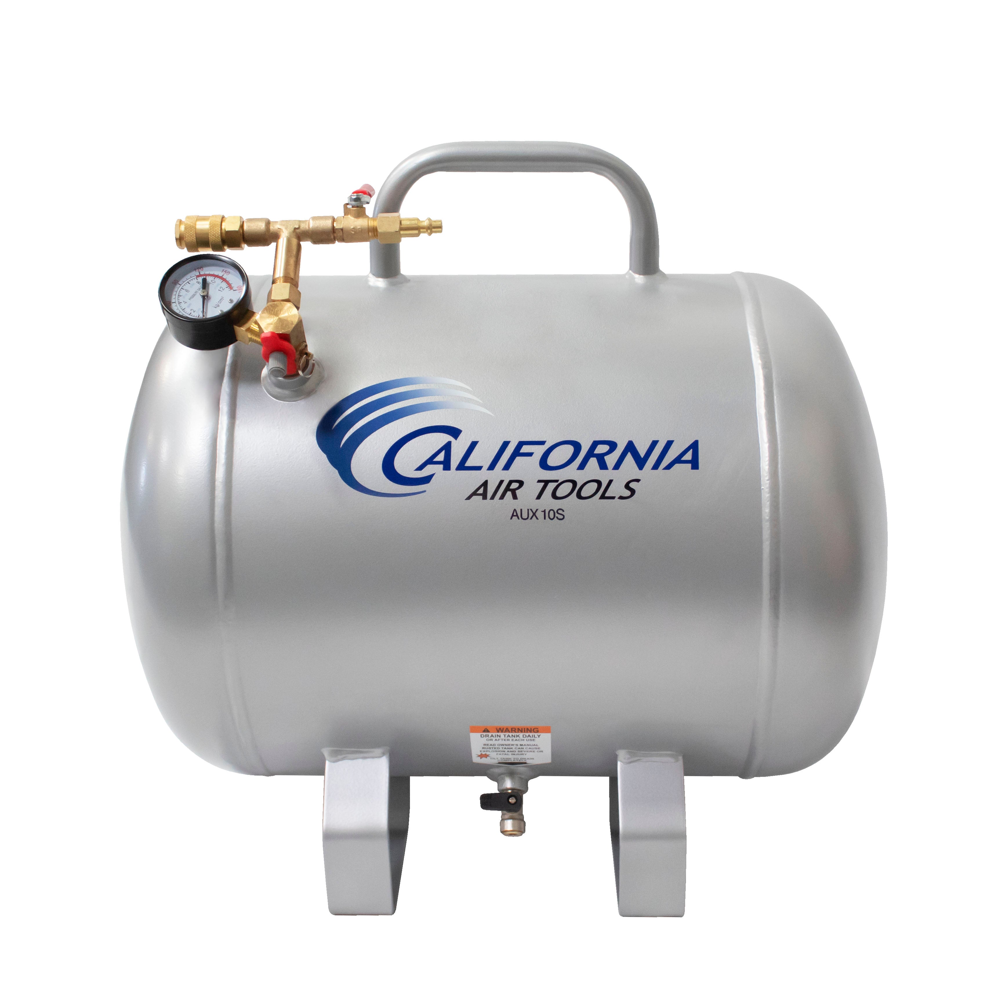 California Air Tools Portable 10 Gallon Steel Air Tank | CAT-AUX10S