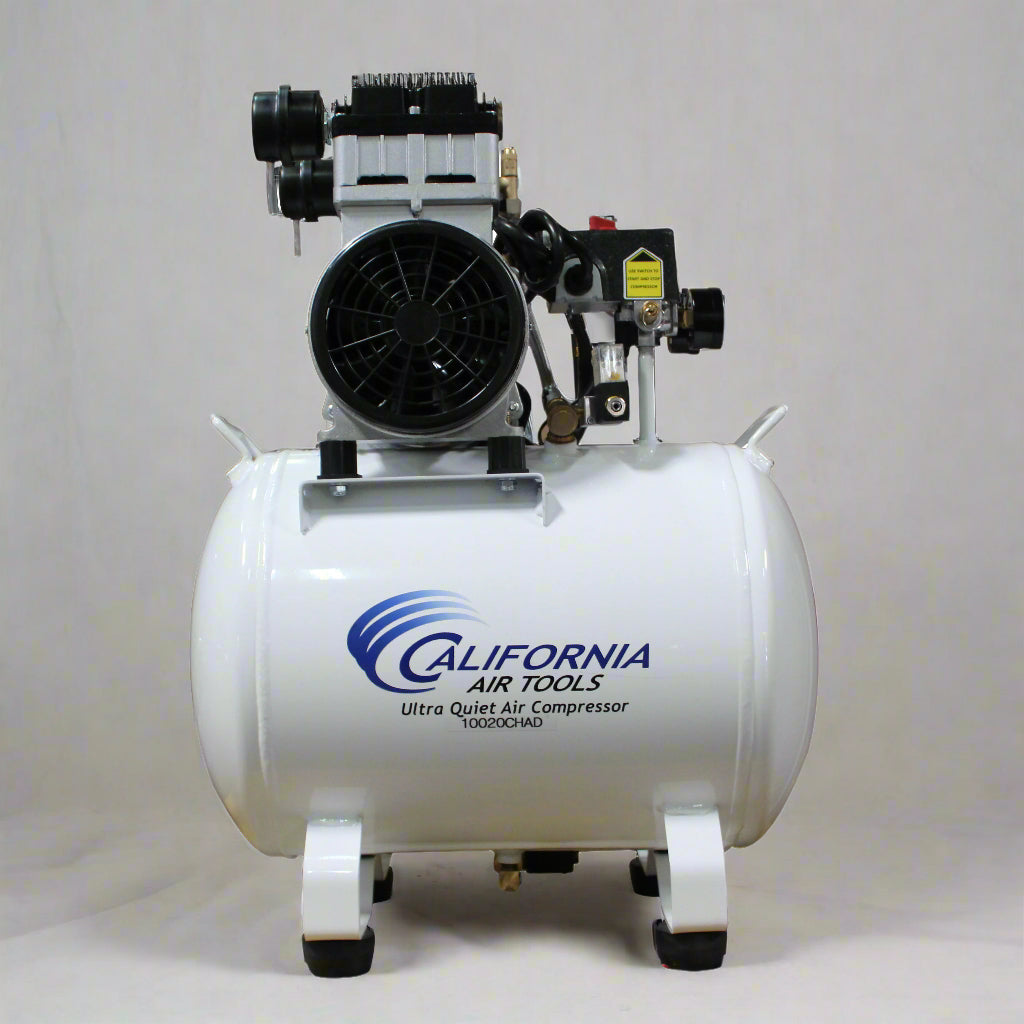 California Air Tools 2.0 Hp, 10.0 Gal. Steel Tank Ultra Quiet & Oil-Free Air Compressor with Auto Drain Valve (220v 60hz)