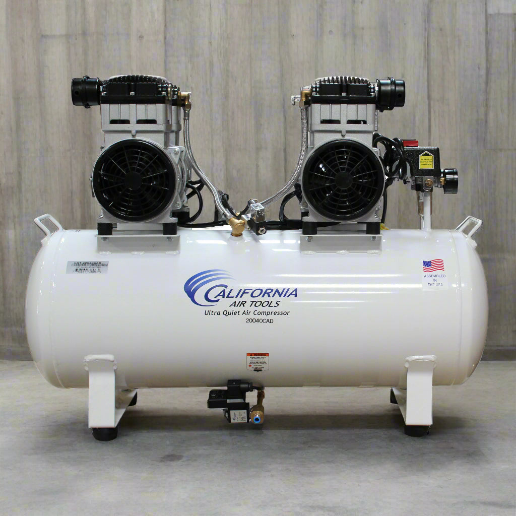 California Air Tools 4.0 Hp, 20.0 Gal. Steel Tank Ultra Quiet & Oil-Free Air Compressor with Auto Drain Valve