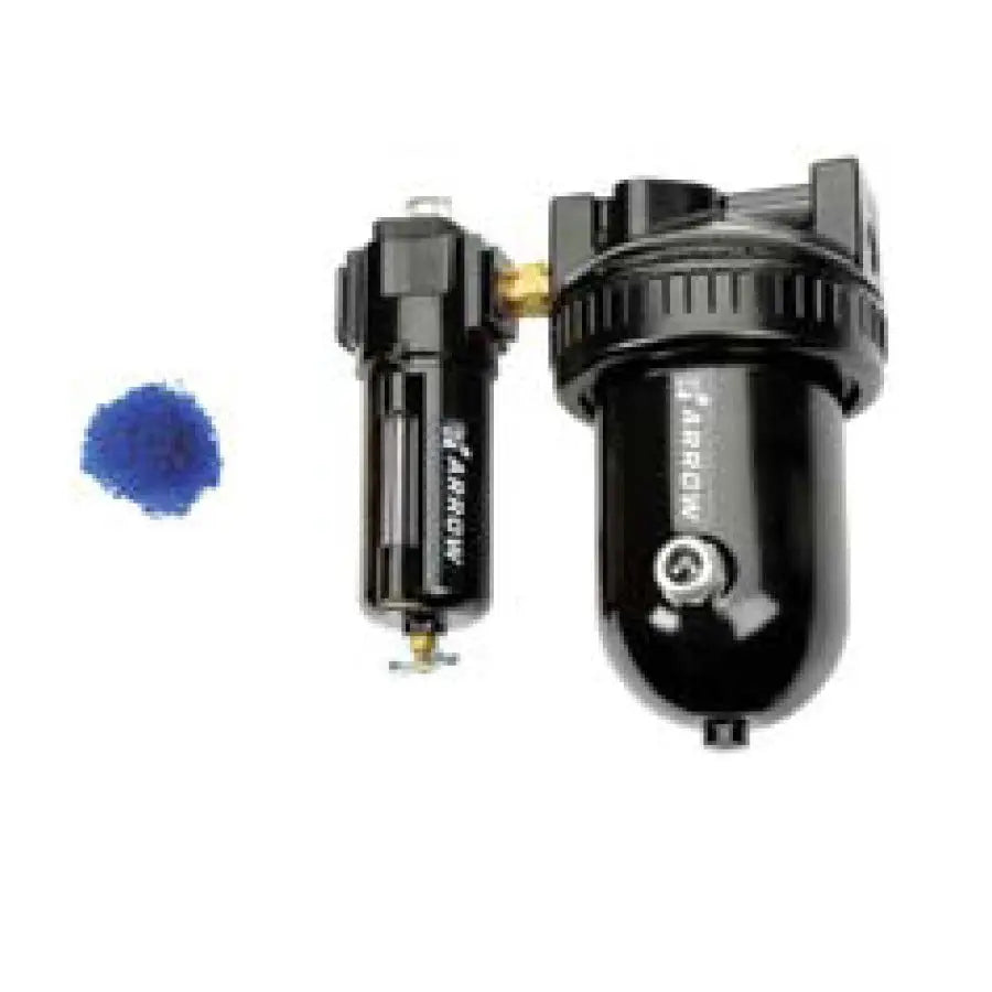 INDUSTRIAL MID FLOW 2-STAGE COALESCING FILTER & DESICCANT DRYER COMBO By Arrow Warthog Air Compressor Store