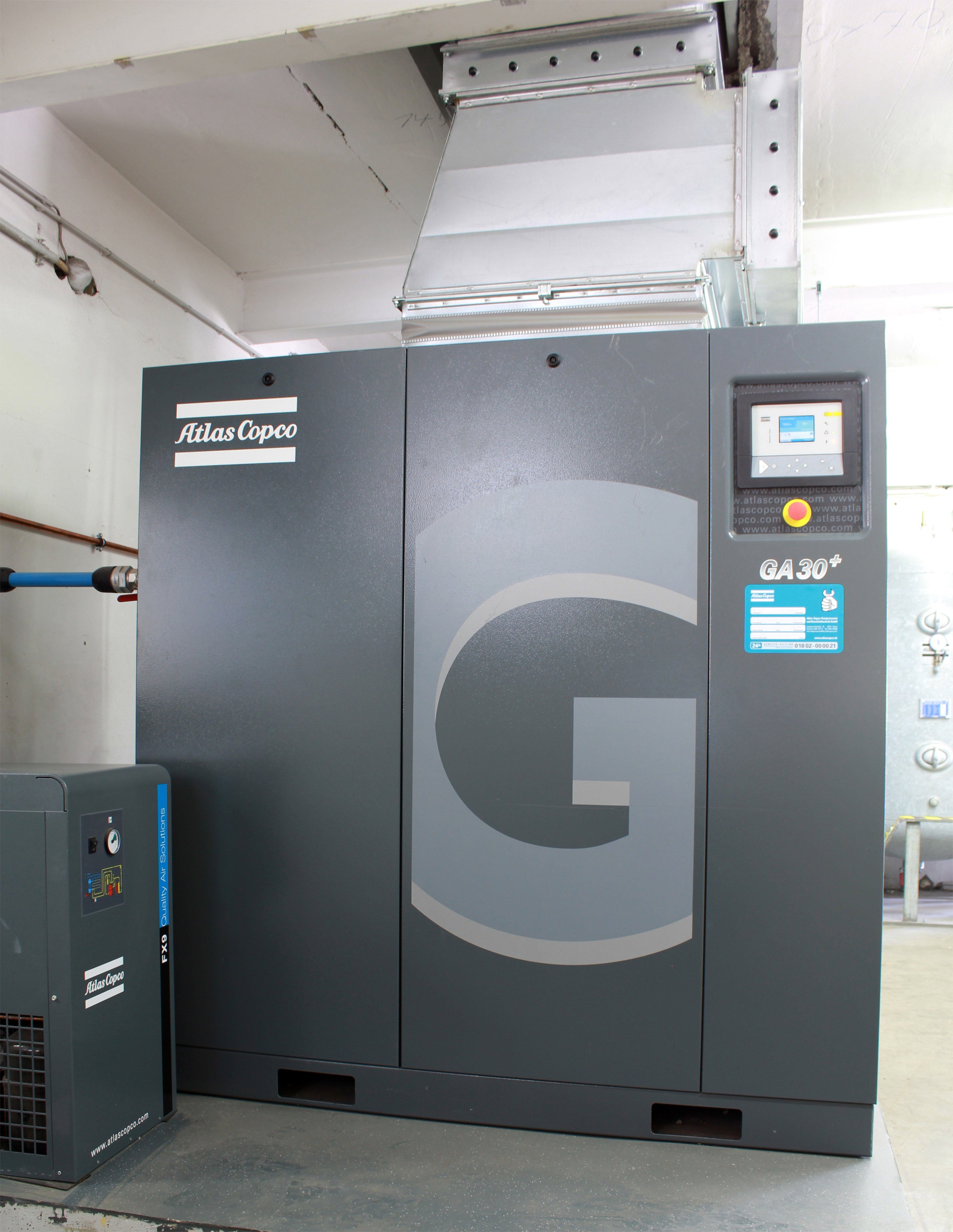 Atlas Copco GA22-37VSD Variable Speed Rotary Screw Air Compressor