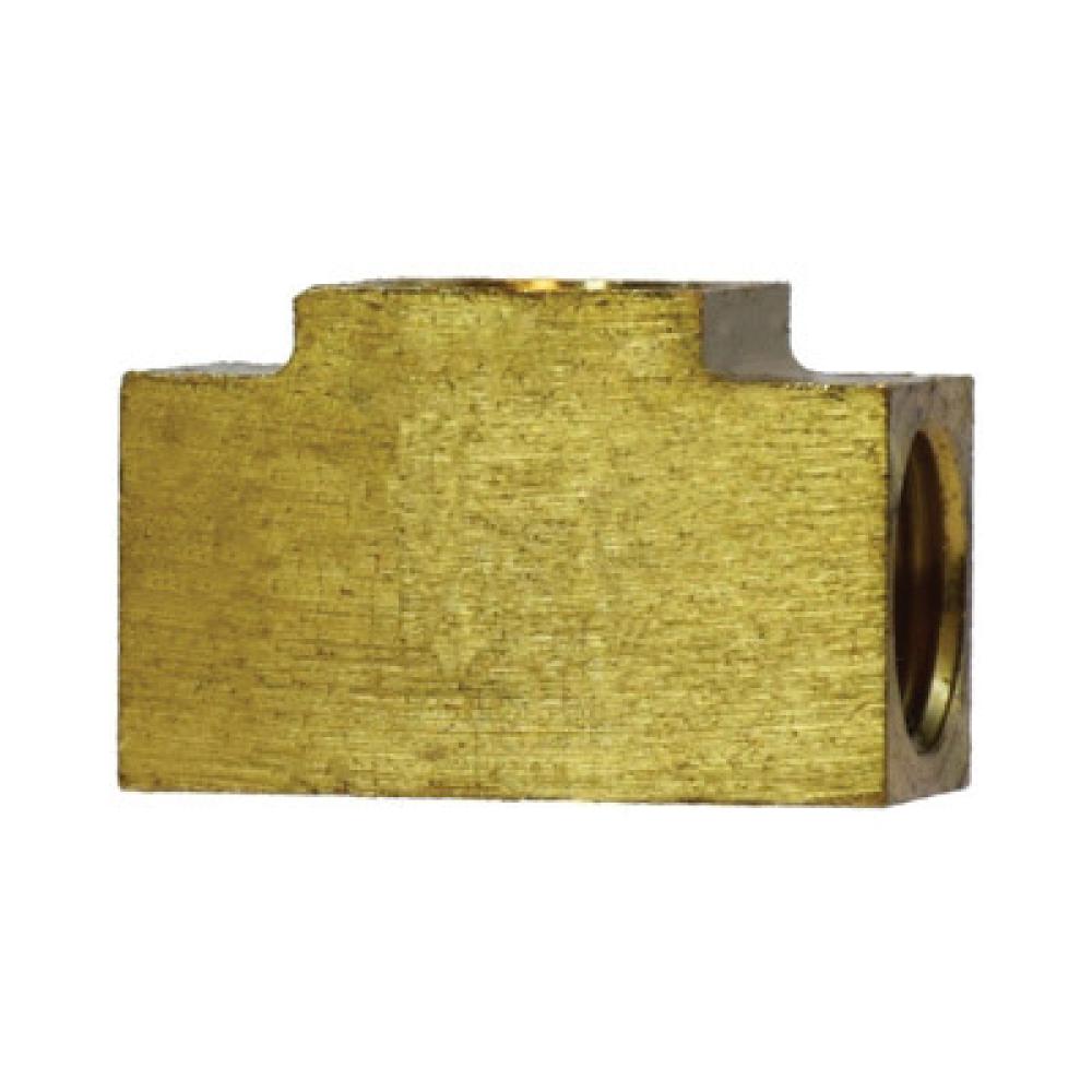 Midland brass inverted flare equal union tee, female SAE