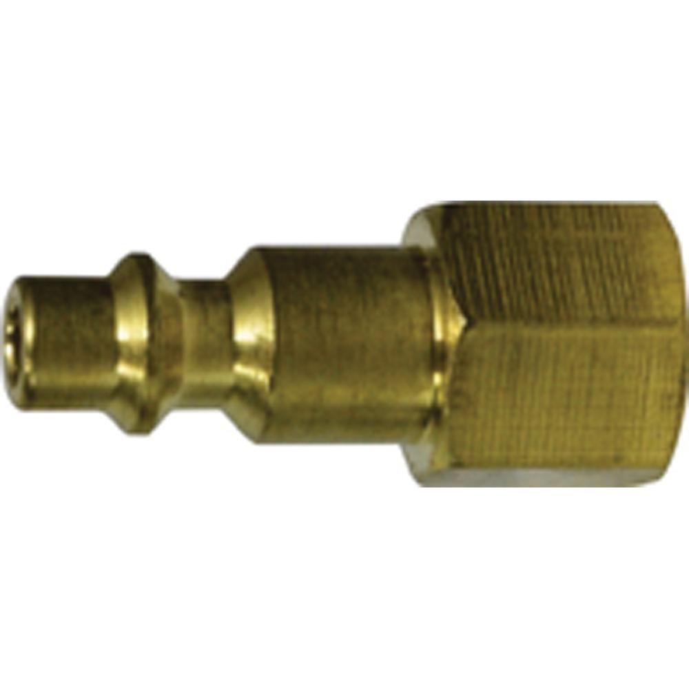 Midland 1/4" Industrial Interchange Air Plug — 1/4" FNPT, Brass