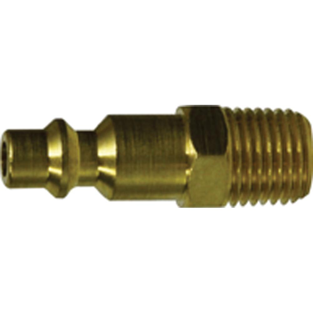 Midland 1/4" Industrial Interchange Air Plug — 1/4" MNPT, Brass