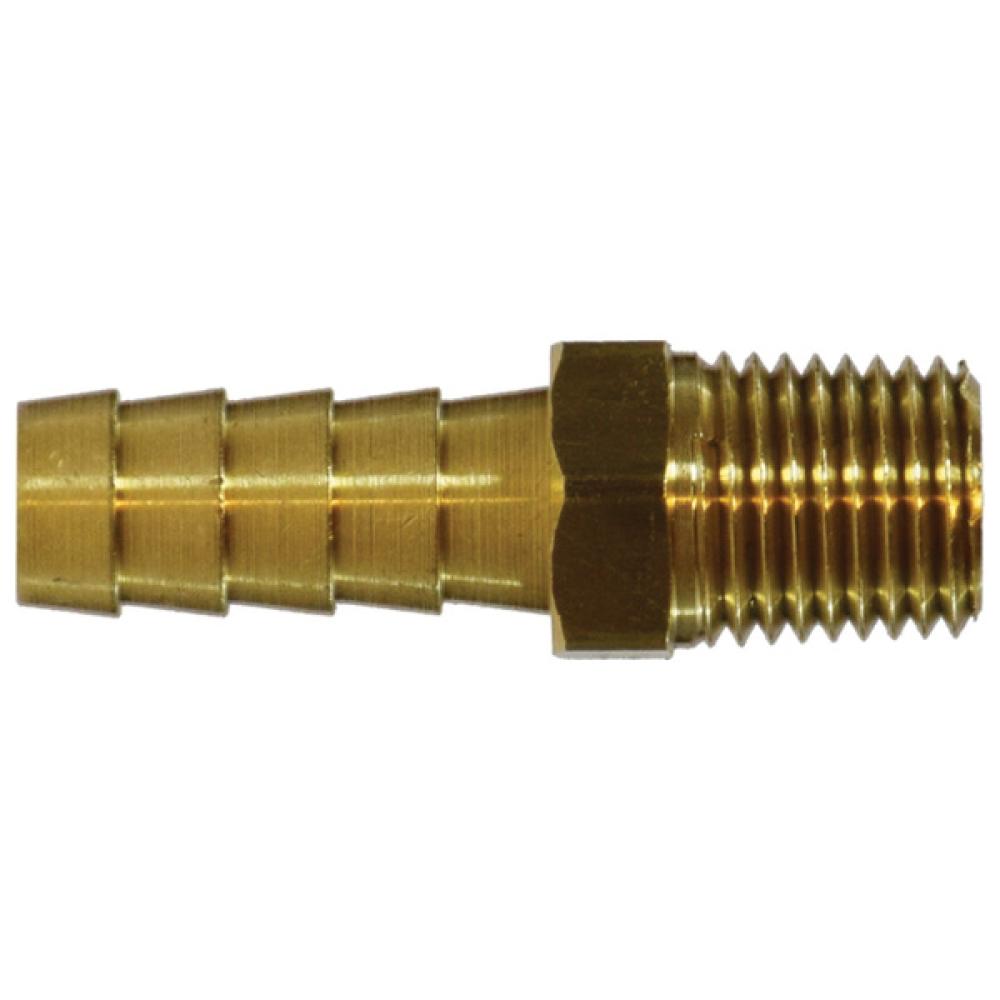Brass push-on hose barb rigid male NPT adapter