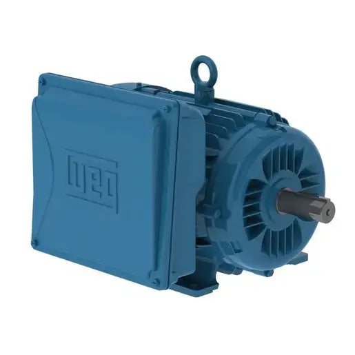 WEG W22 10 HP single-phase TEFC cast-iron electric motor, 215T frame