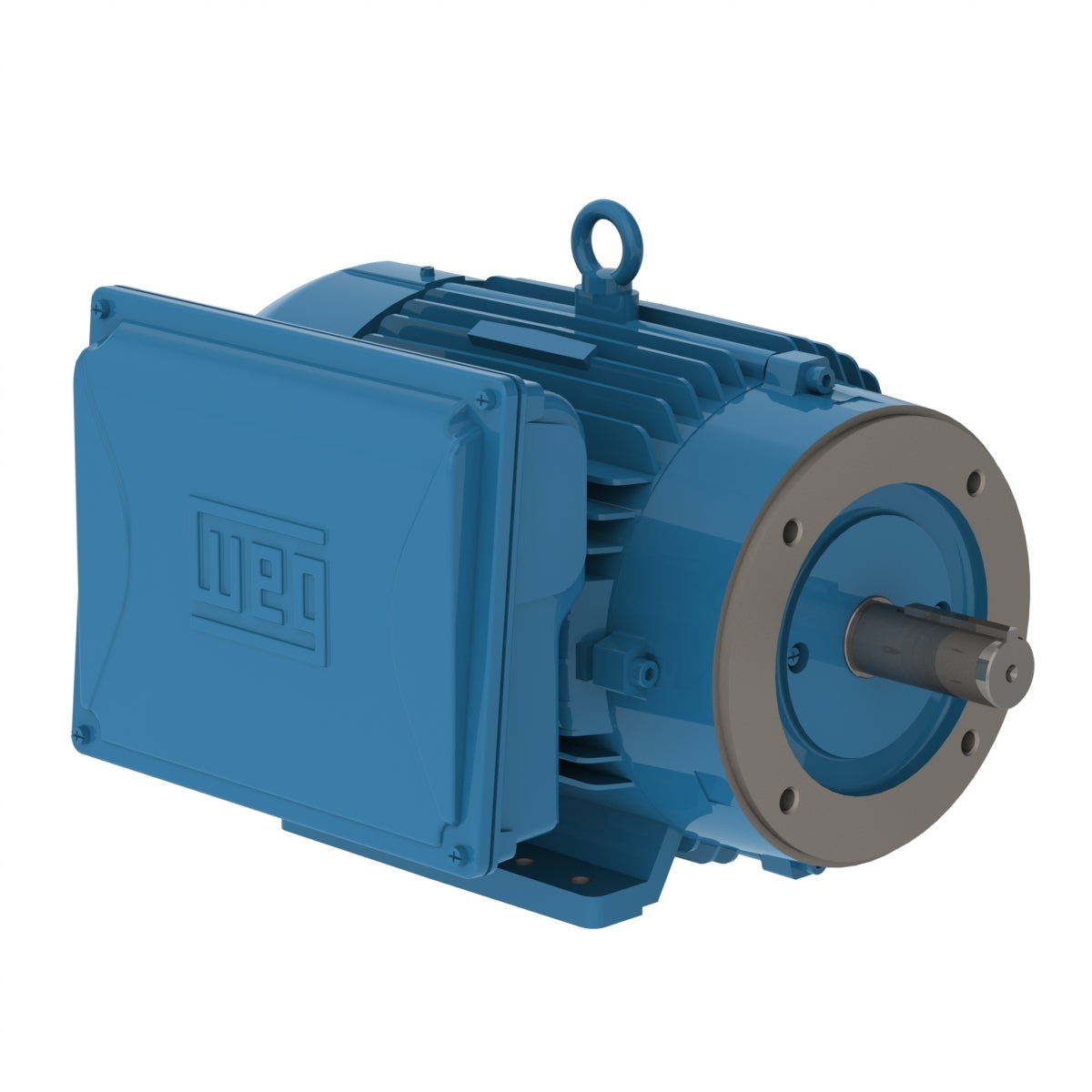 WEG W22 7.5 HP single-phase TEFC drive motor for Chicago Pneumatic QRS 7.5 and Quincy QGS 7.5, OEM part 2204209230